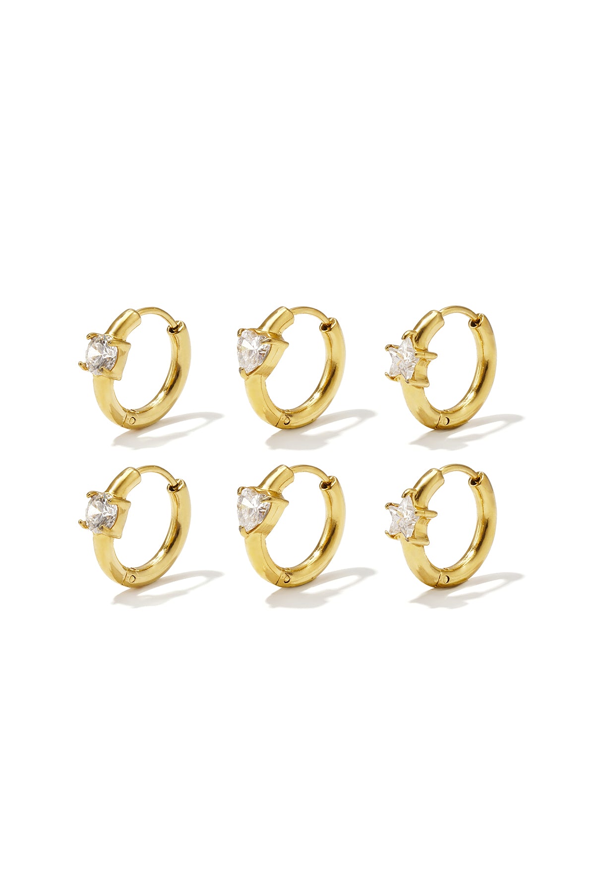 Edelstahl-Ohrring-Sets, schlicht und elegant, Serie „Damenschmuck“