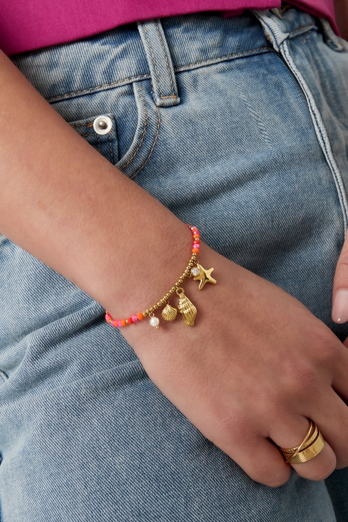 Armband Muschel schwimmen
