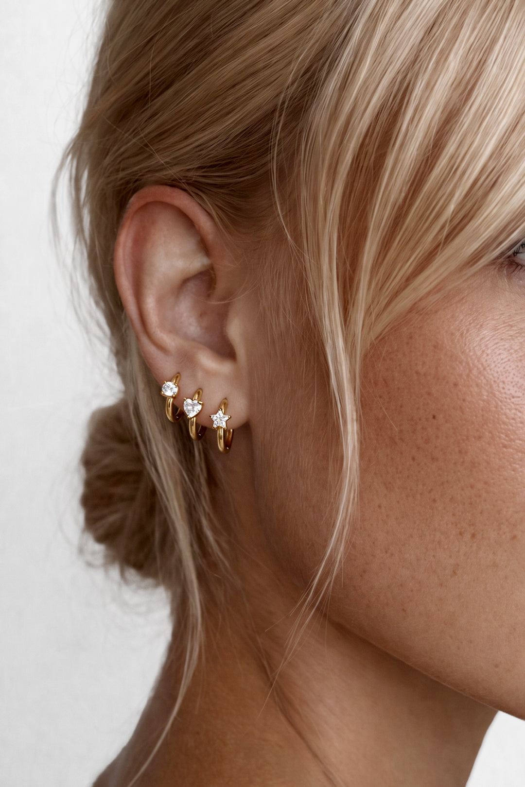 Edelstahl-Ohrring-Sets, schlicht und elegant, Serie „Damenschmuck“
