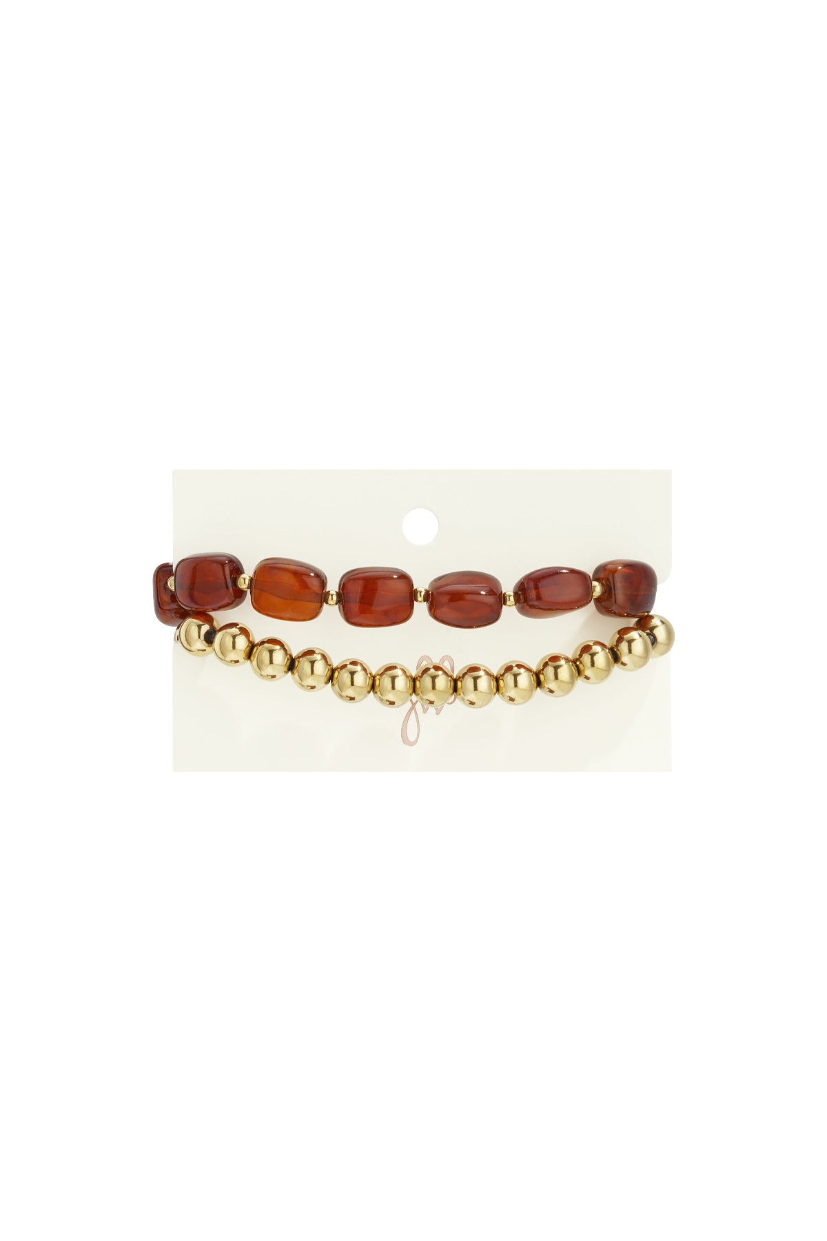 Armbandset mit asymmetrischen Perlen