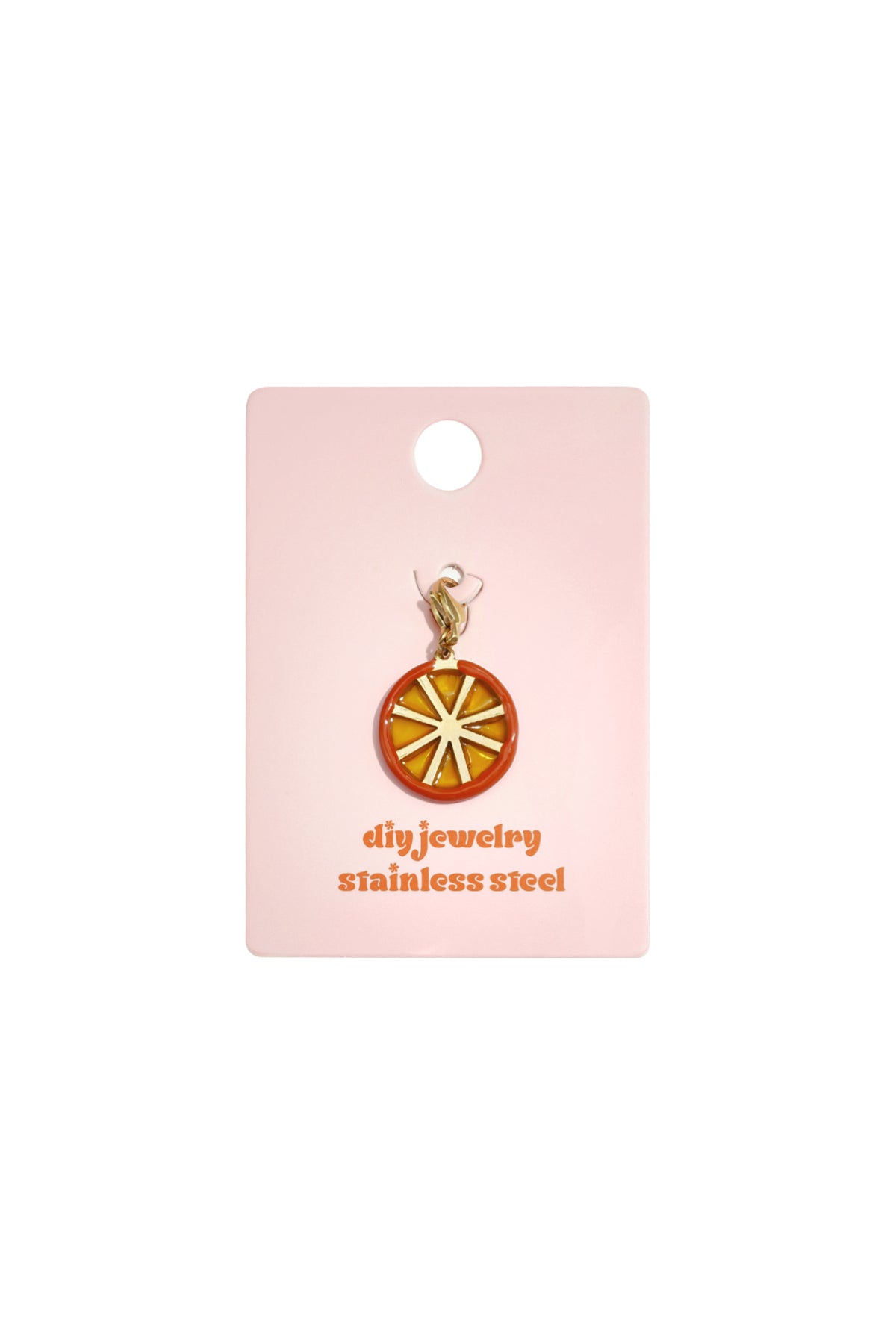 Schmuckanhänger aus Edelstahl, Fruchtmotiv, schlichte Alltagsserie, Damenschmuck