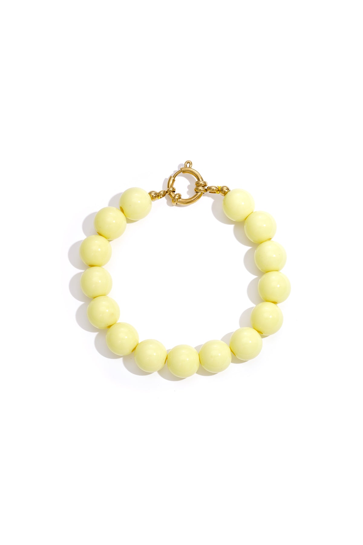 Armband mit mittelgroßen Perlen und Vorderverschluss – 12 mm