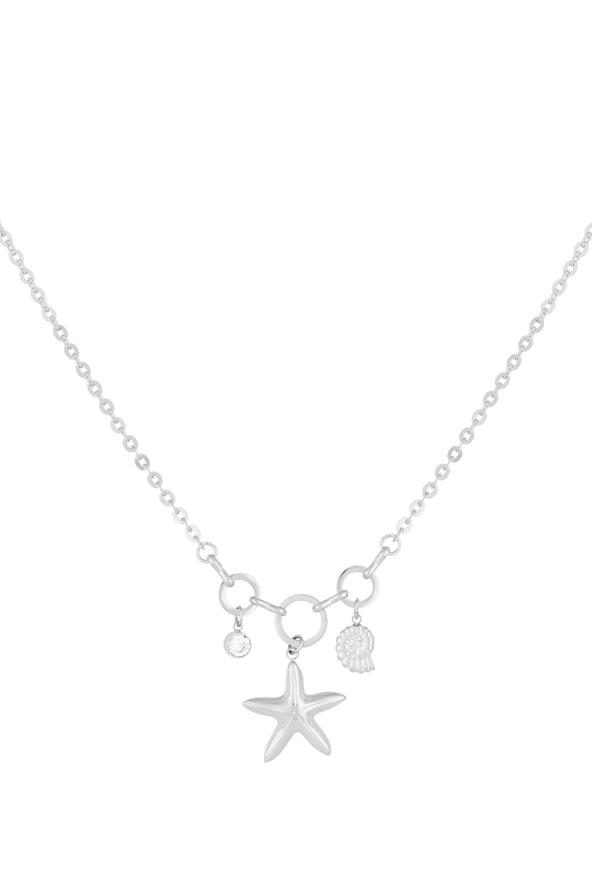 Charm-Halskette „I Sea You“ – Goldfarben