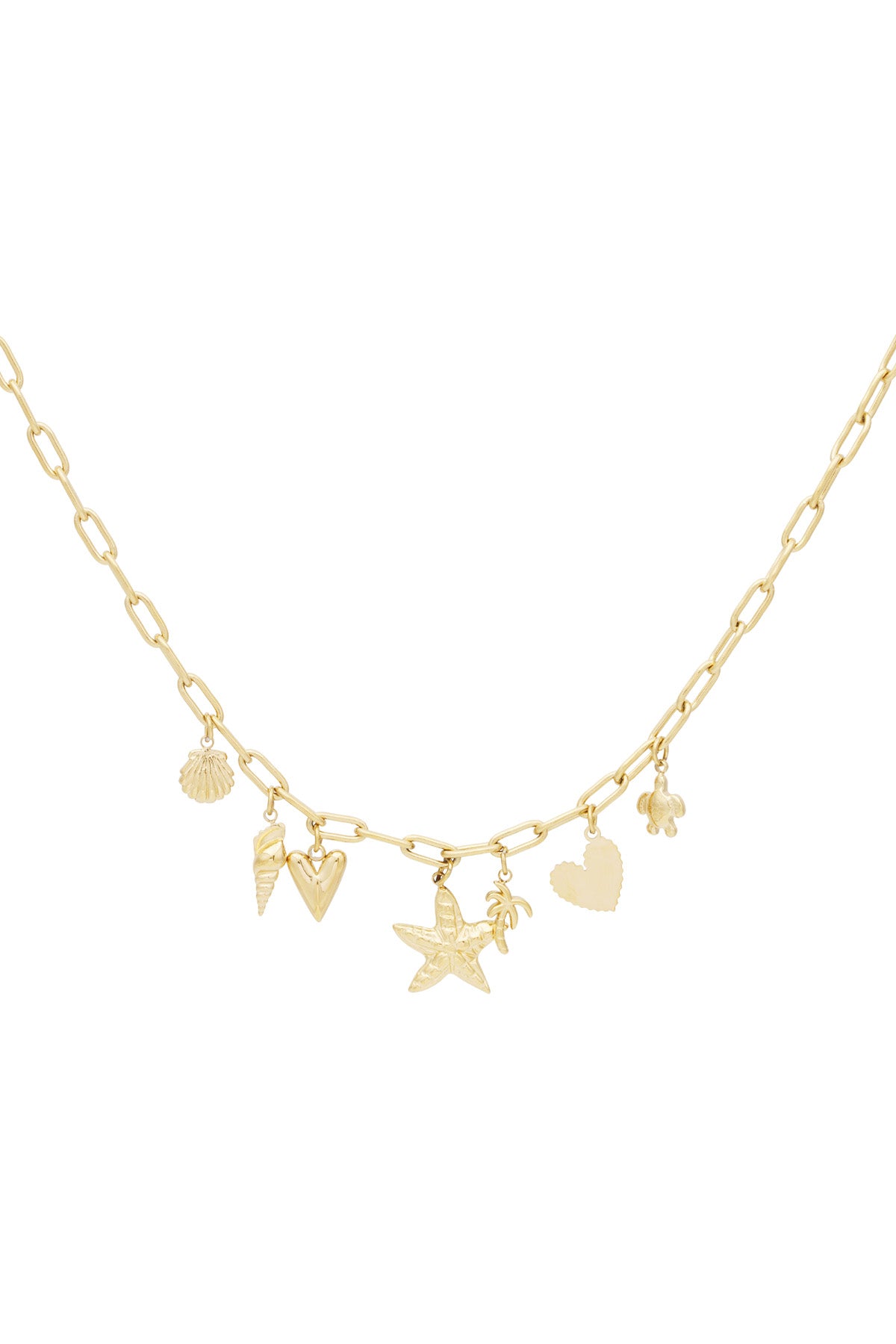 Halskette mit Beach-Babe-Anhänger – Farbe Gold