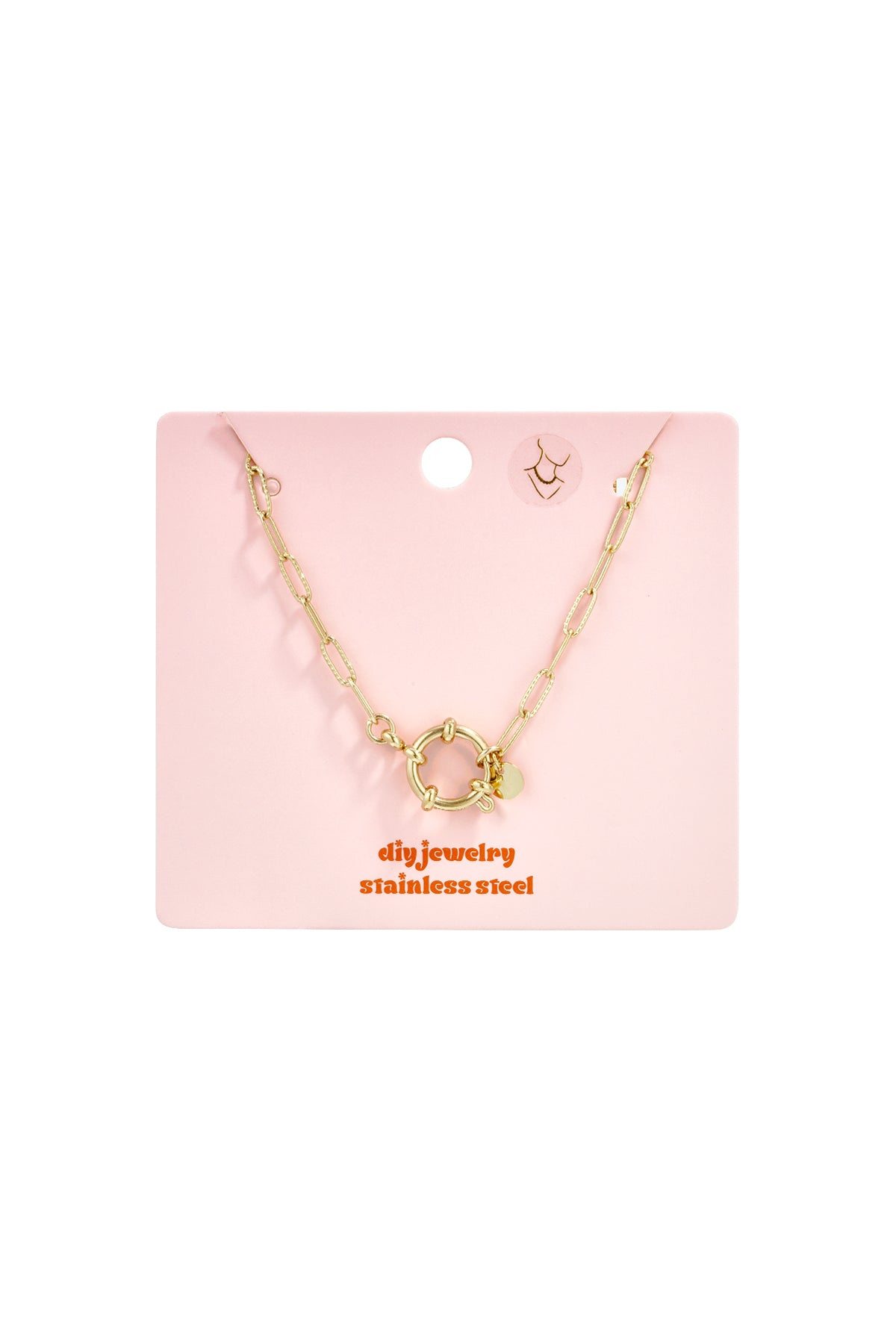 2-in-1-Halskette und -Armband mit ovalen Gliedern