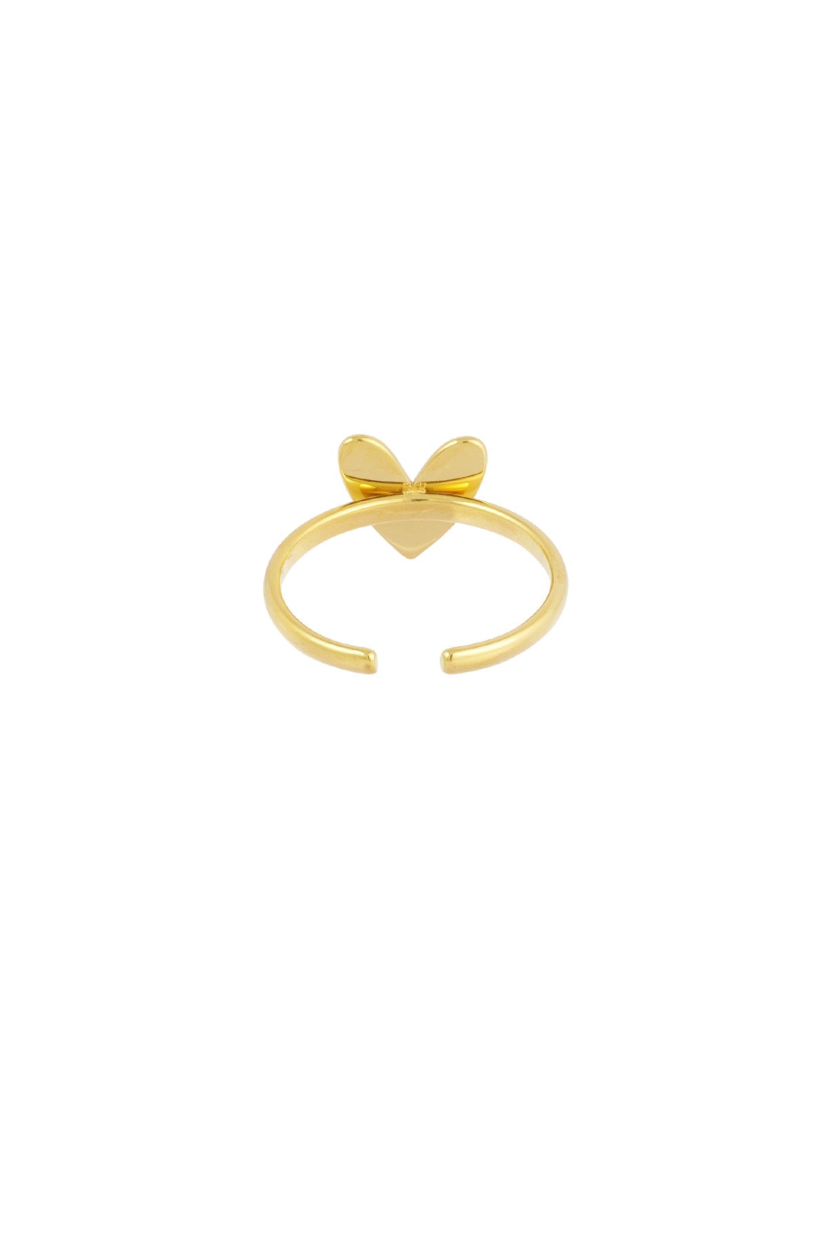 Klassischer Liebesring – Goldfarbe - Goldfarbefarbe