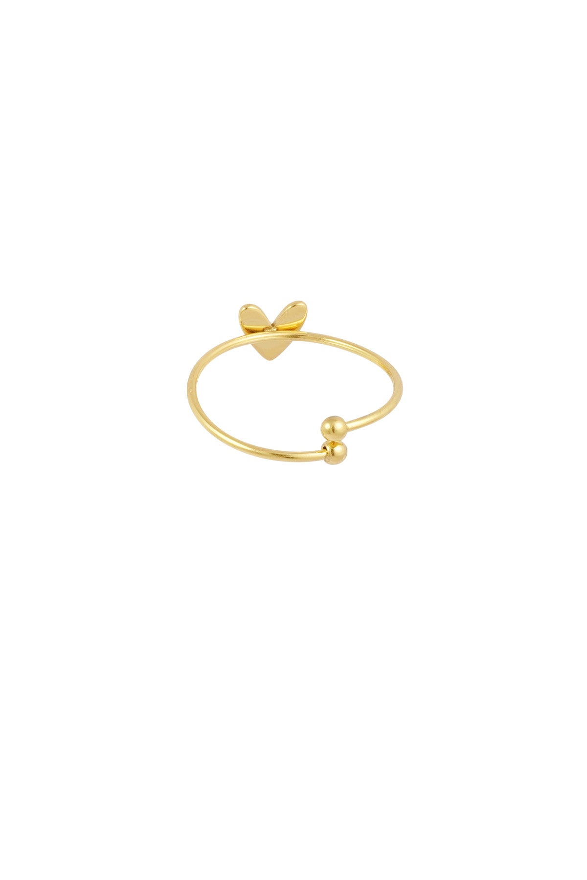 Schlichter Liebesring – Goldfarbe - Goldfarbefarbe