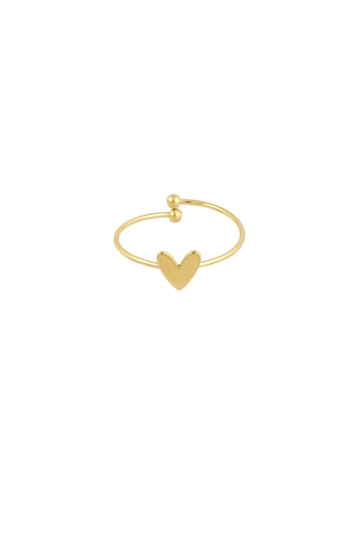 Schlichter Liebesring – Goldfarbe - Goldfarbefarbe