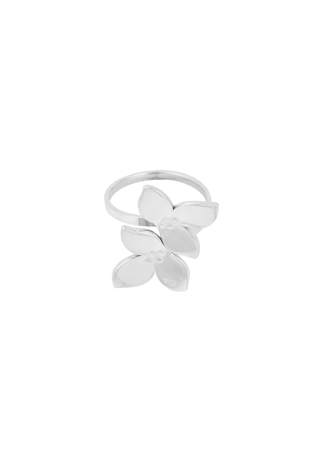 Ring Blumenduo - Goldfarben