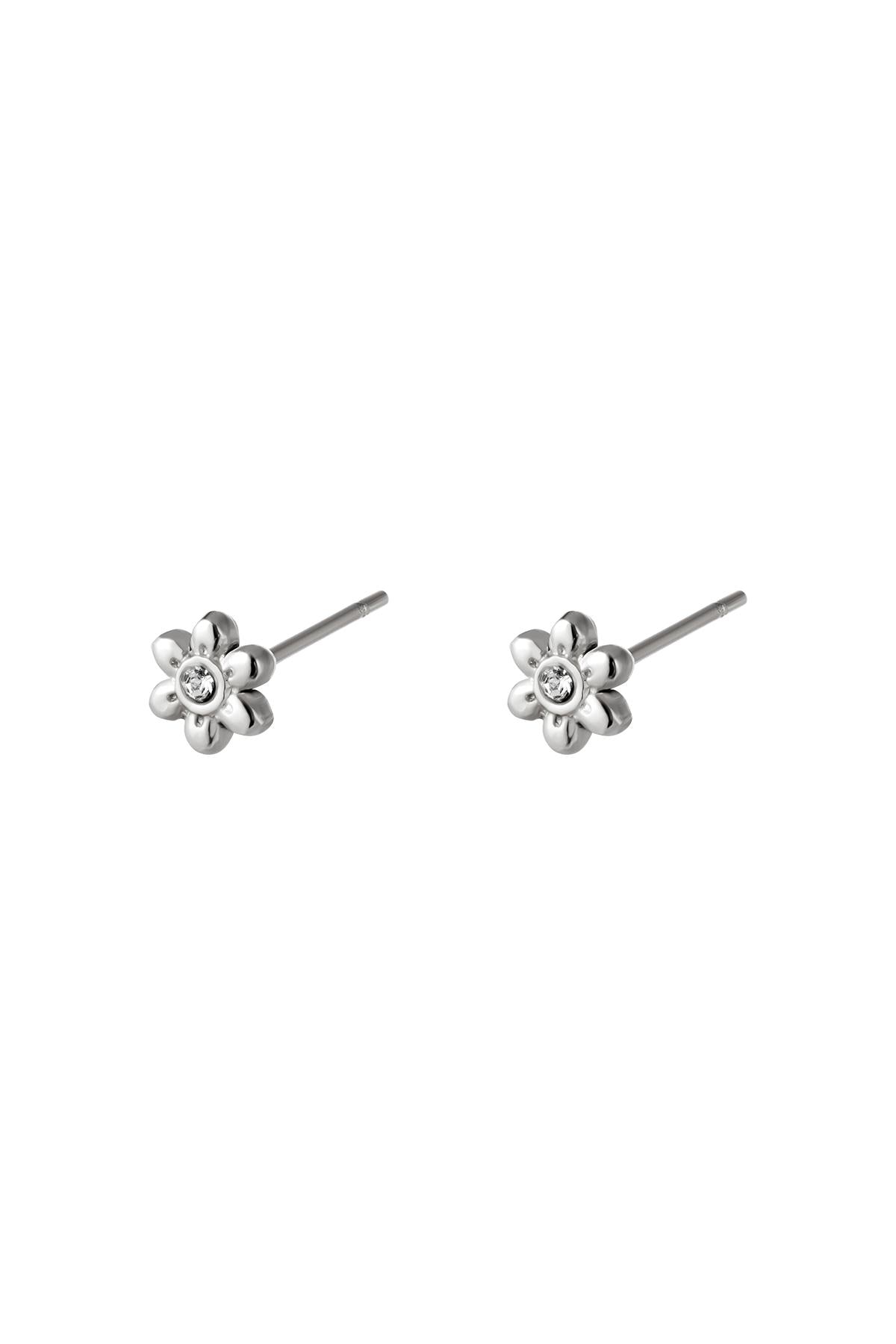 Edelstahl Ohrstecker Blume