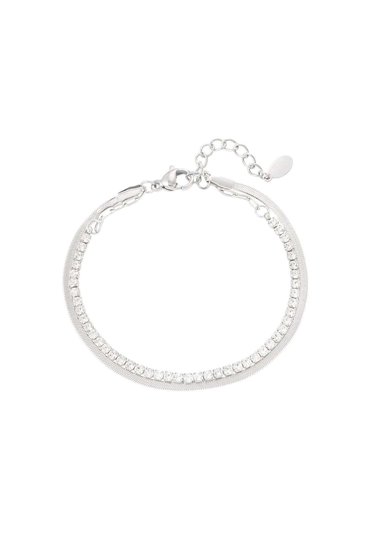 Doppeltes Armband mit Diamanten