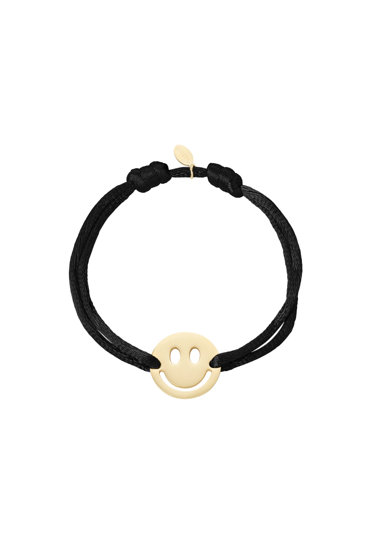 Satinarmband mit Smiley
