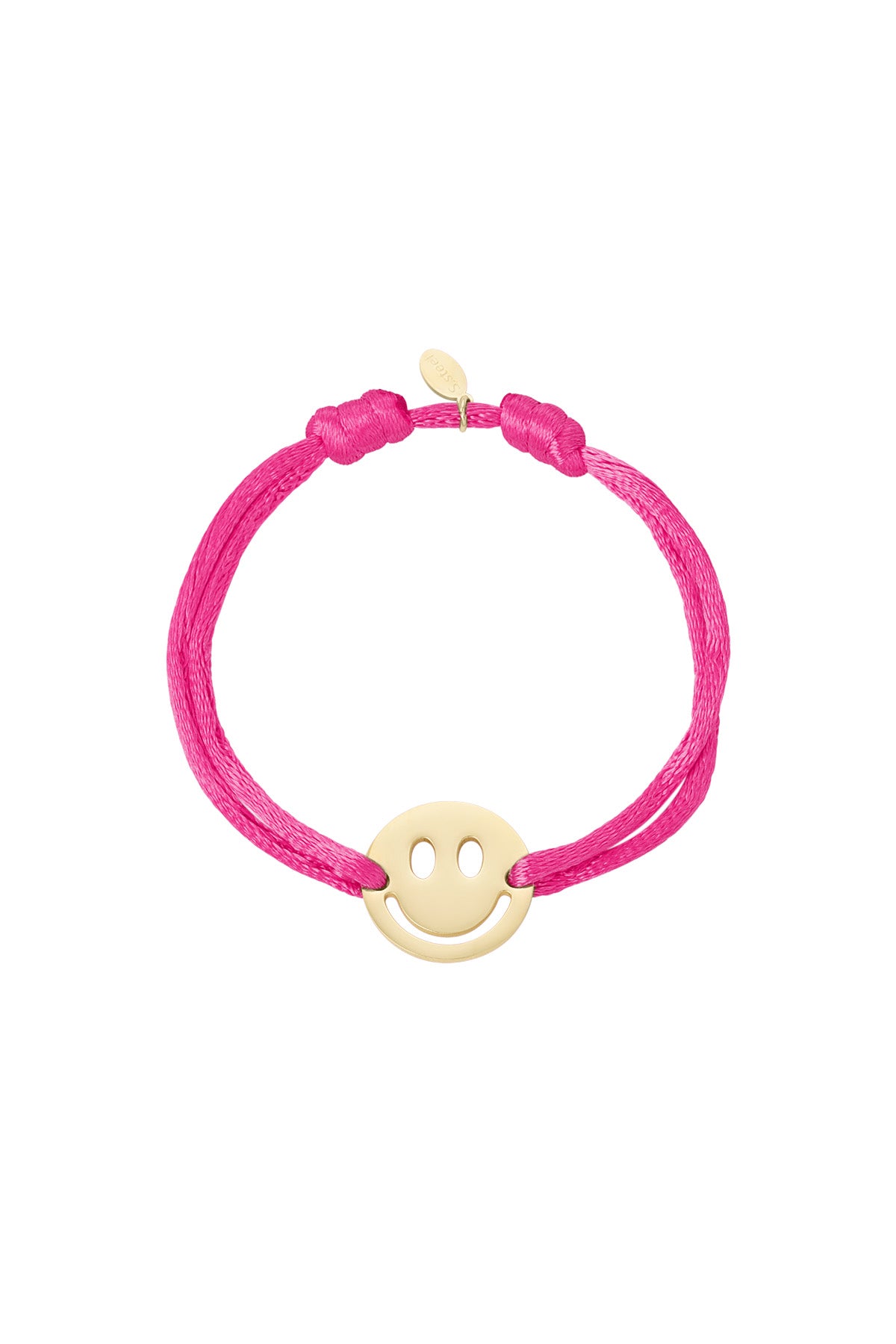 Satinarmband mit Smiley
