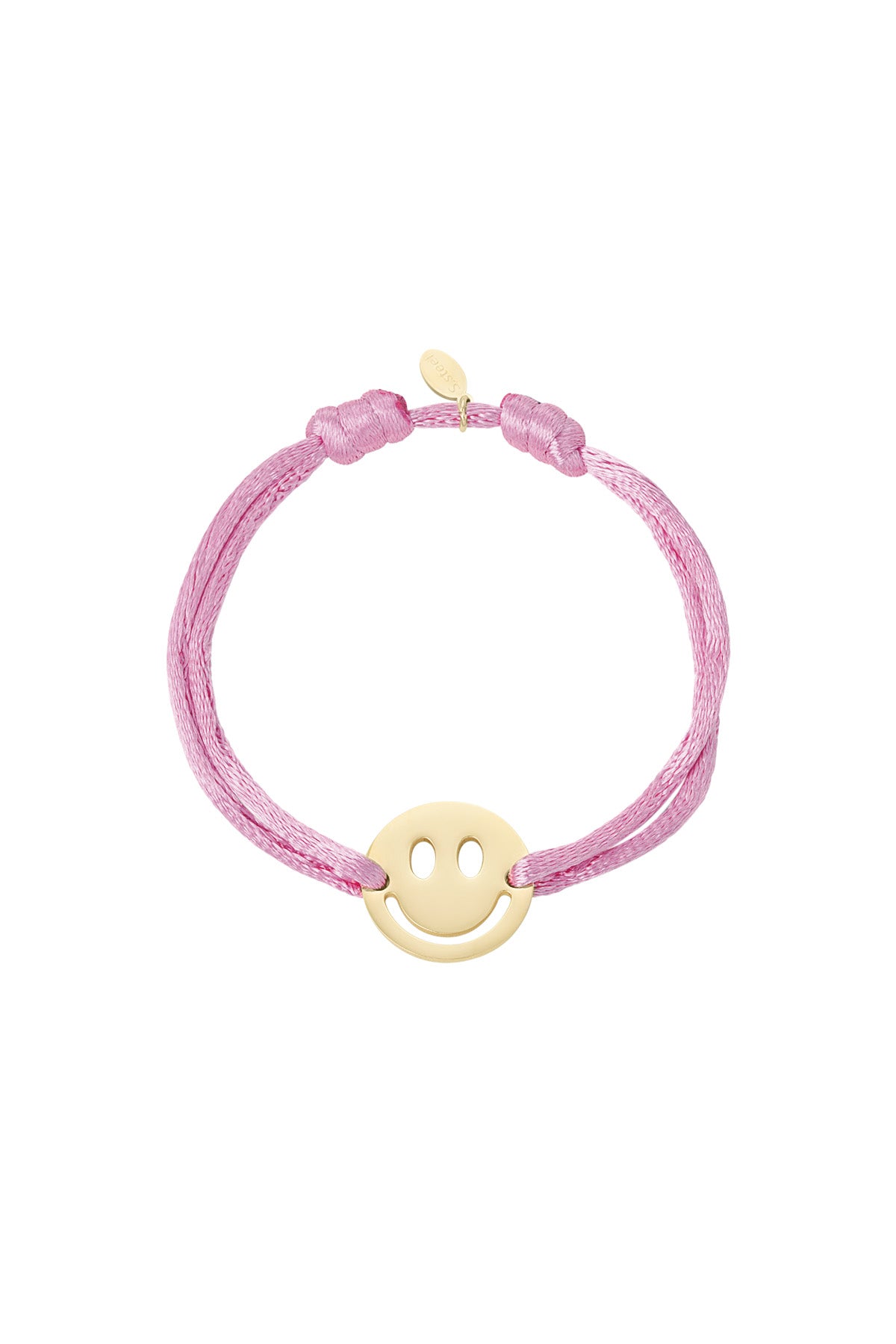 Satinarmband mit Smiley