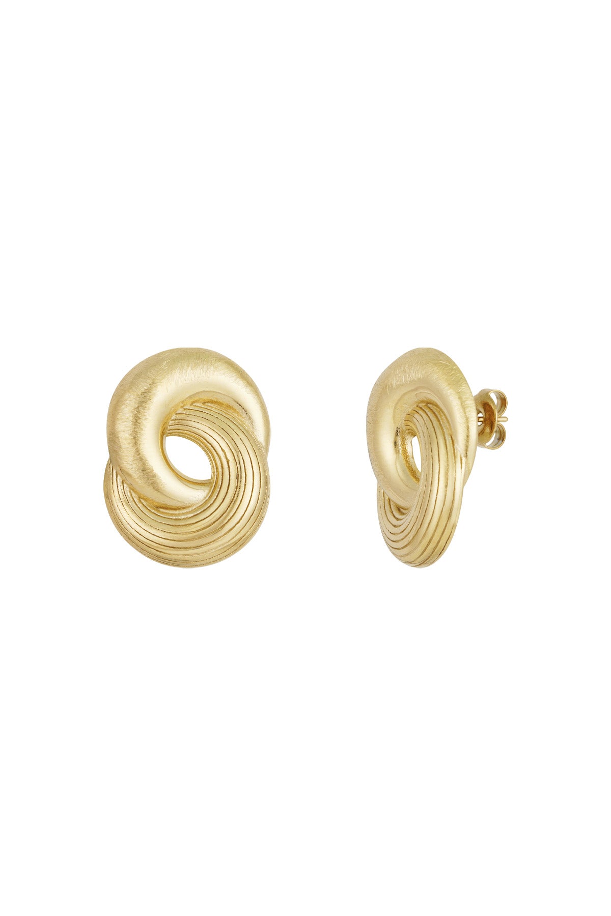 Infinity Twist Ohrringe - Goldfarben