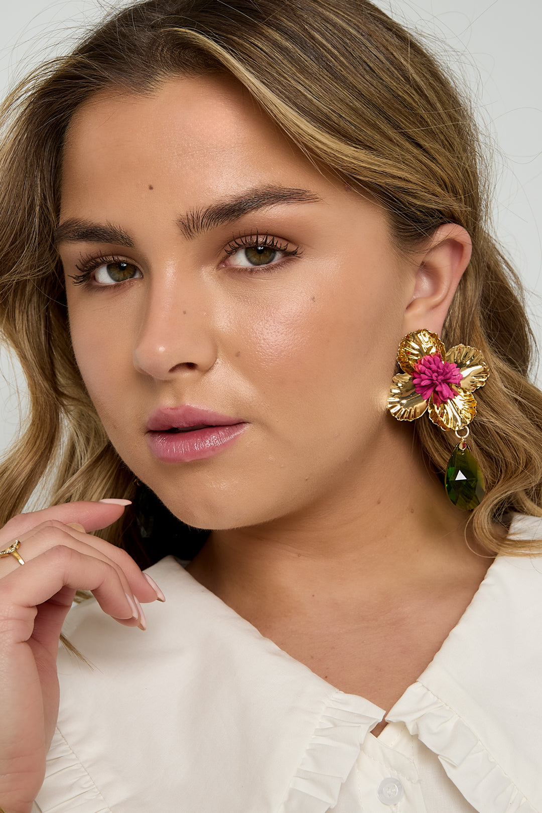 Eisen Tropfen Ohrringe Blume Urlaub Luxuriöse Serie frauen schmuck