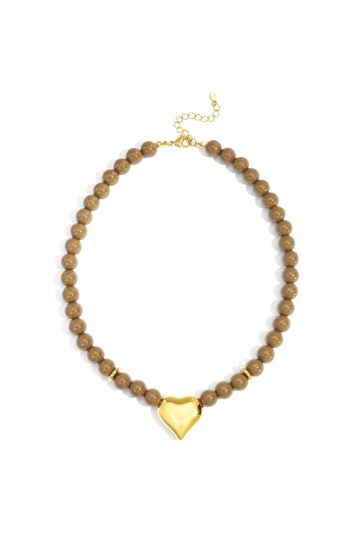Acryl Perlen Halsketten Herz Casual Täglich Einfache Serie frauen schmuck