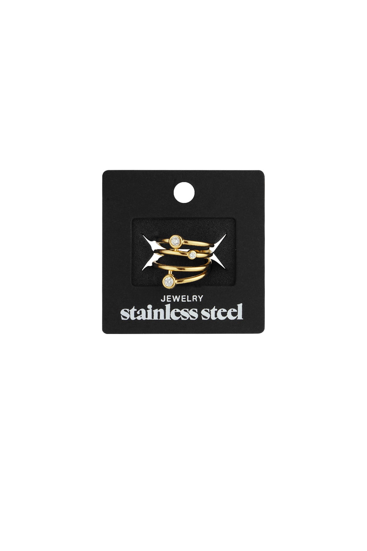 Edelstahl Statement Ringe Linien Casual Daily Simple Serie Damenschmuck