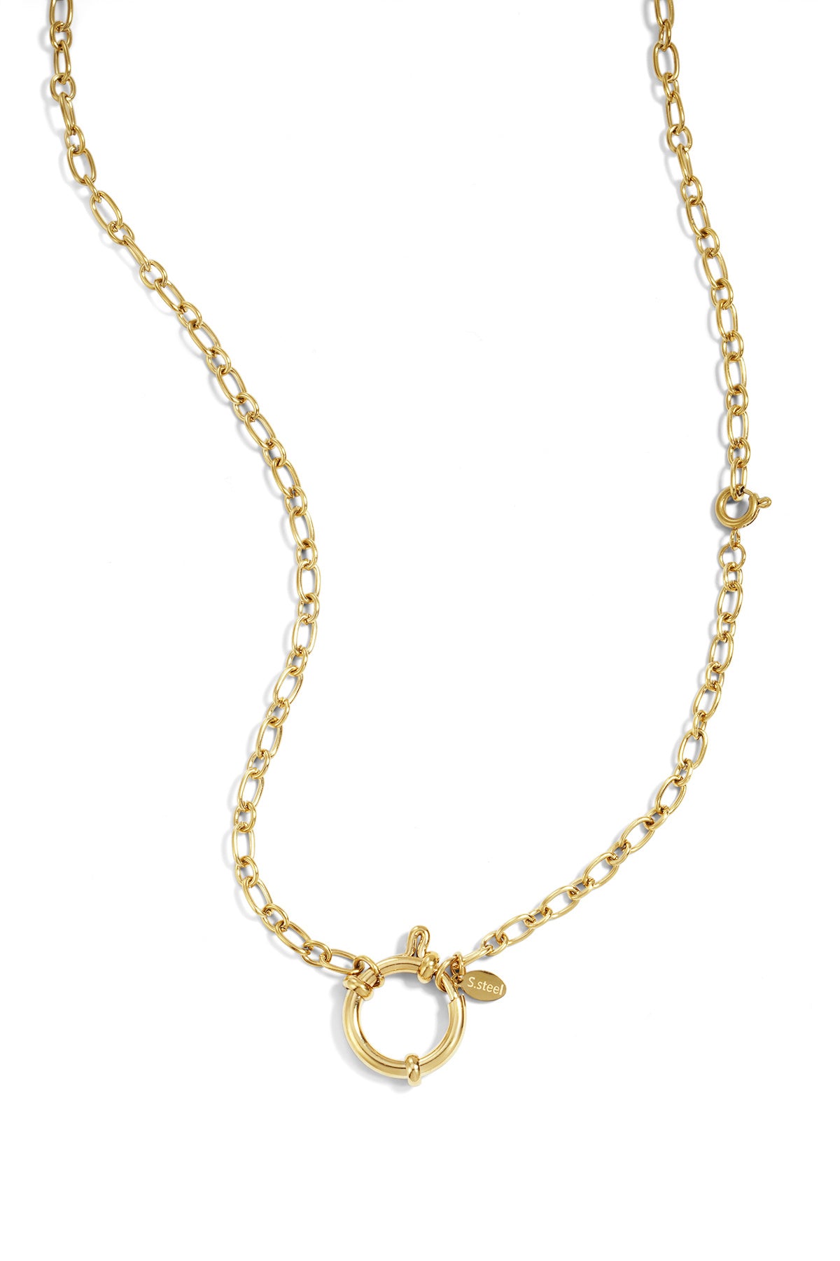 Edelstahl Kette Halsketten Kette DIY Täglich Einfache Serie frauen schmuck