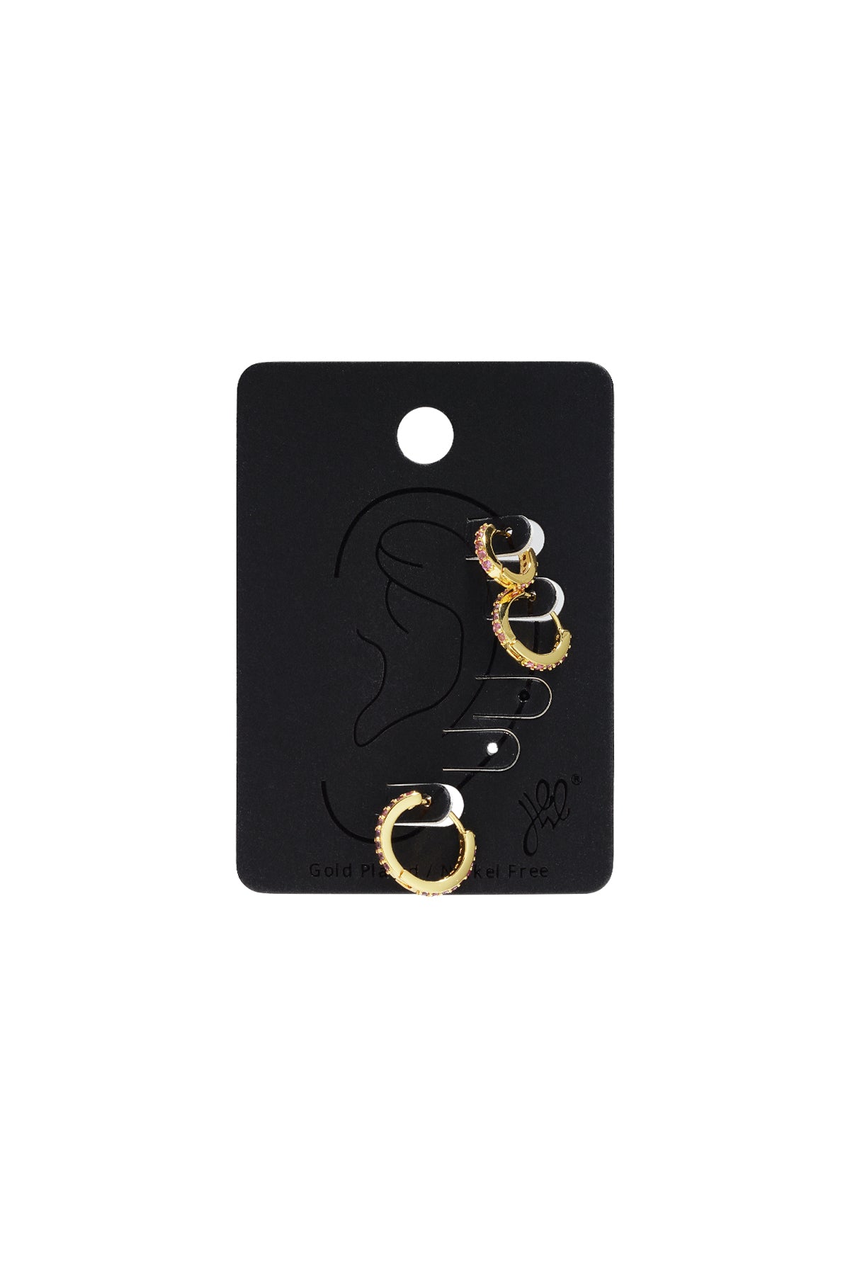 Ohrring-Set Kreise Kupfer