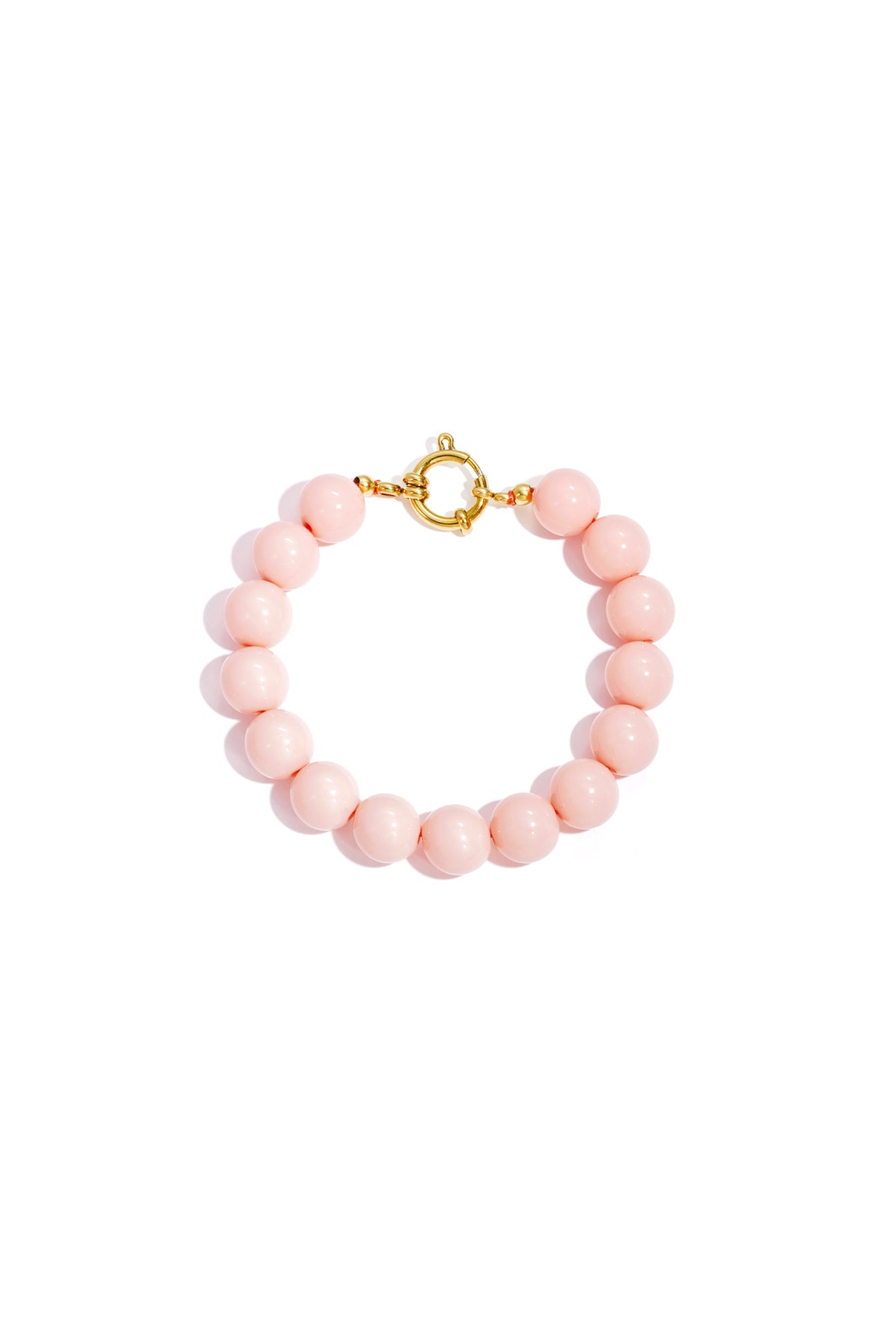 Armband mit mittelgroßen Perlen und Vorderverschluss – 12 mm