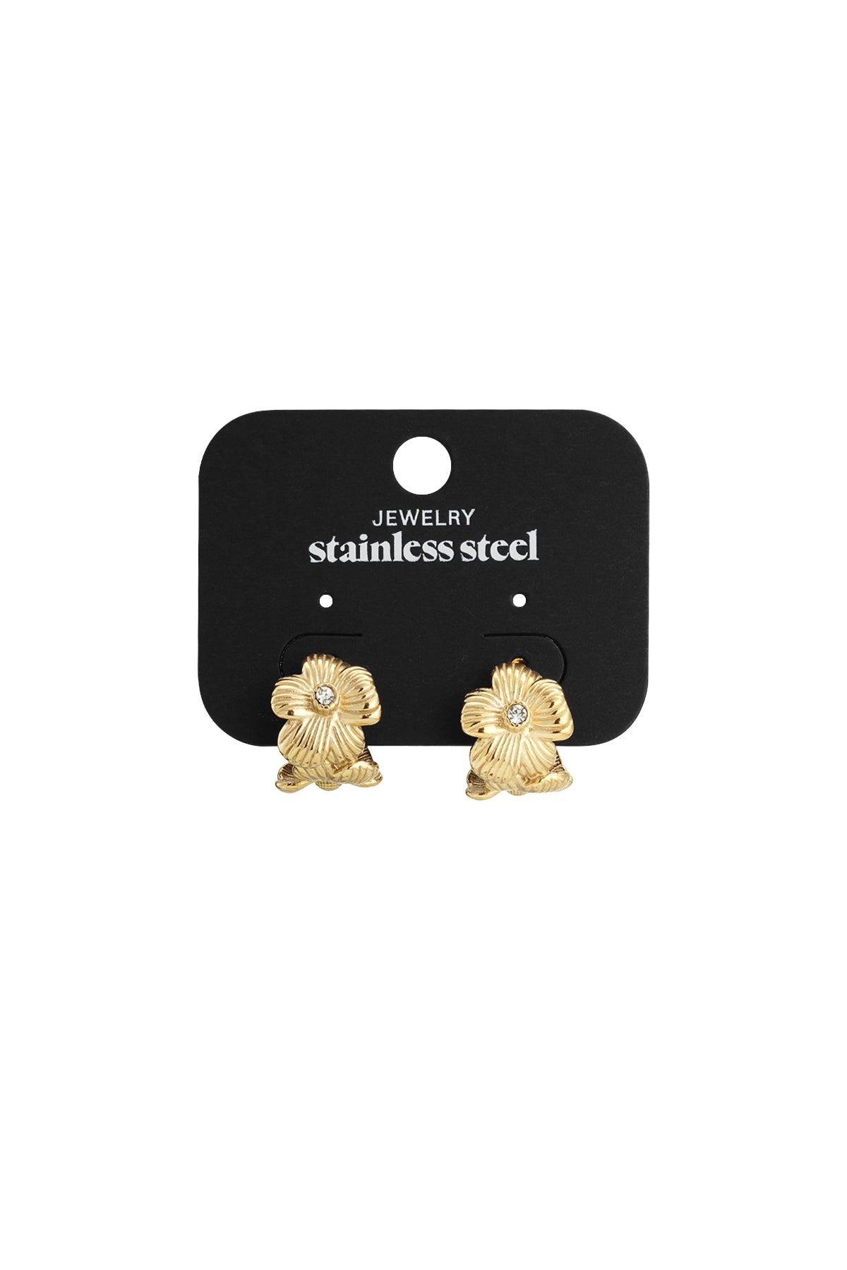 Edelstahl Creolen Blume Casual Daily Simple Serie Damenschmuck