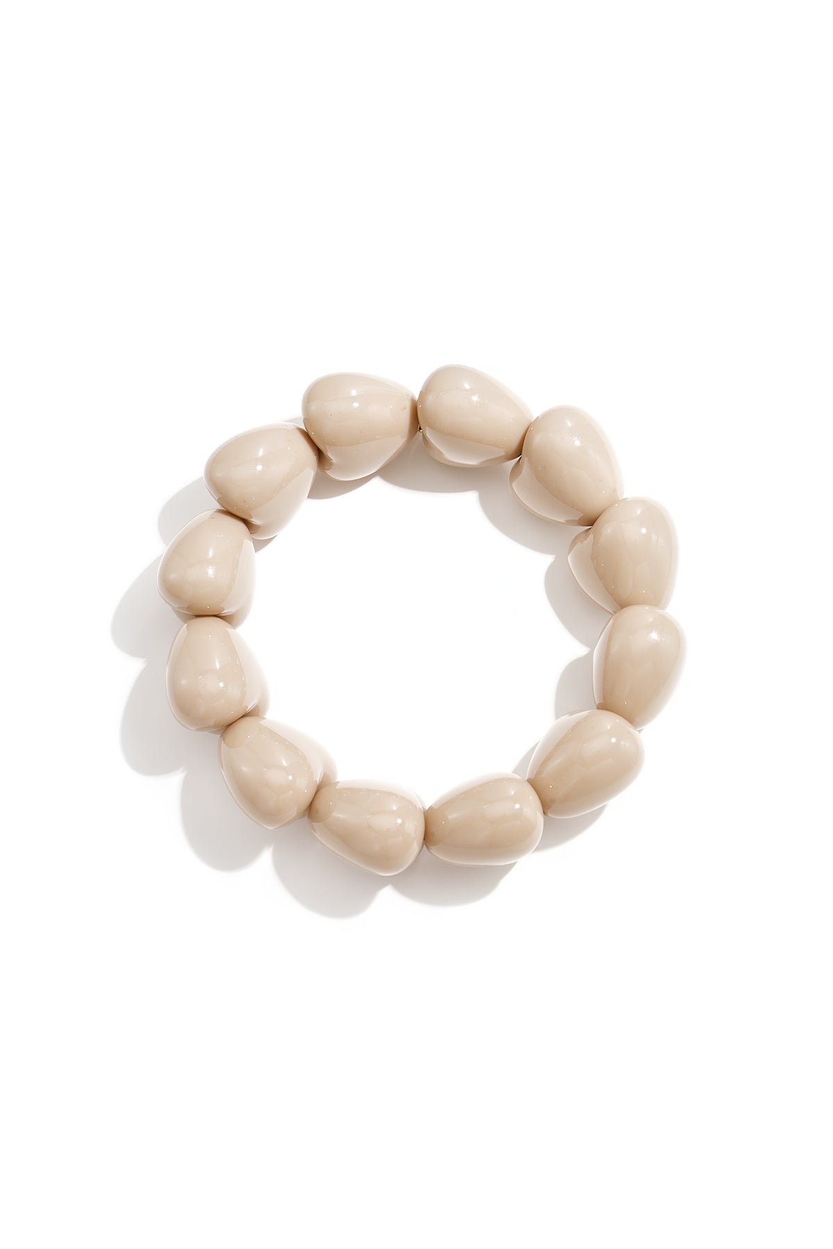 Armband mit großen Herzperlen
