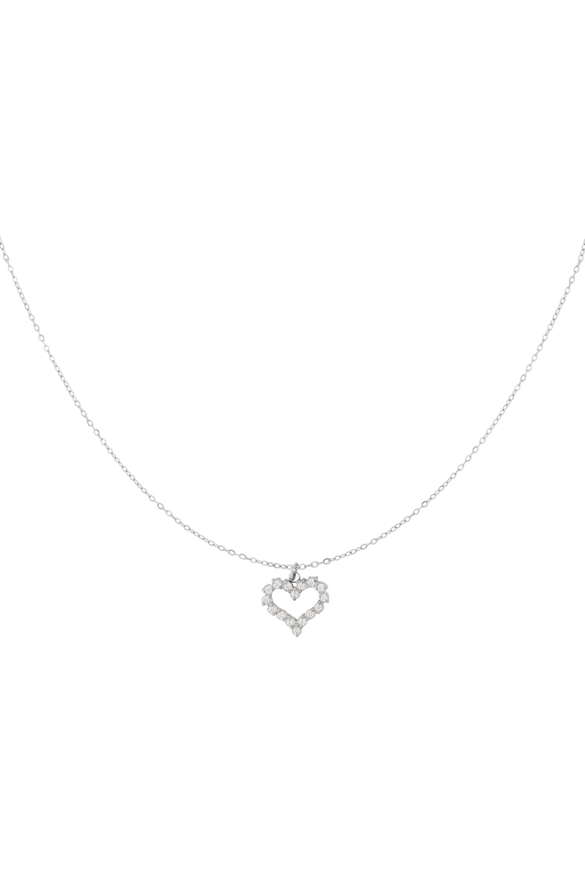 Strass-Herz-Halskette