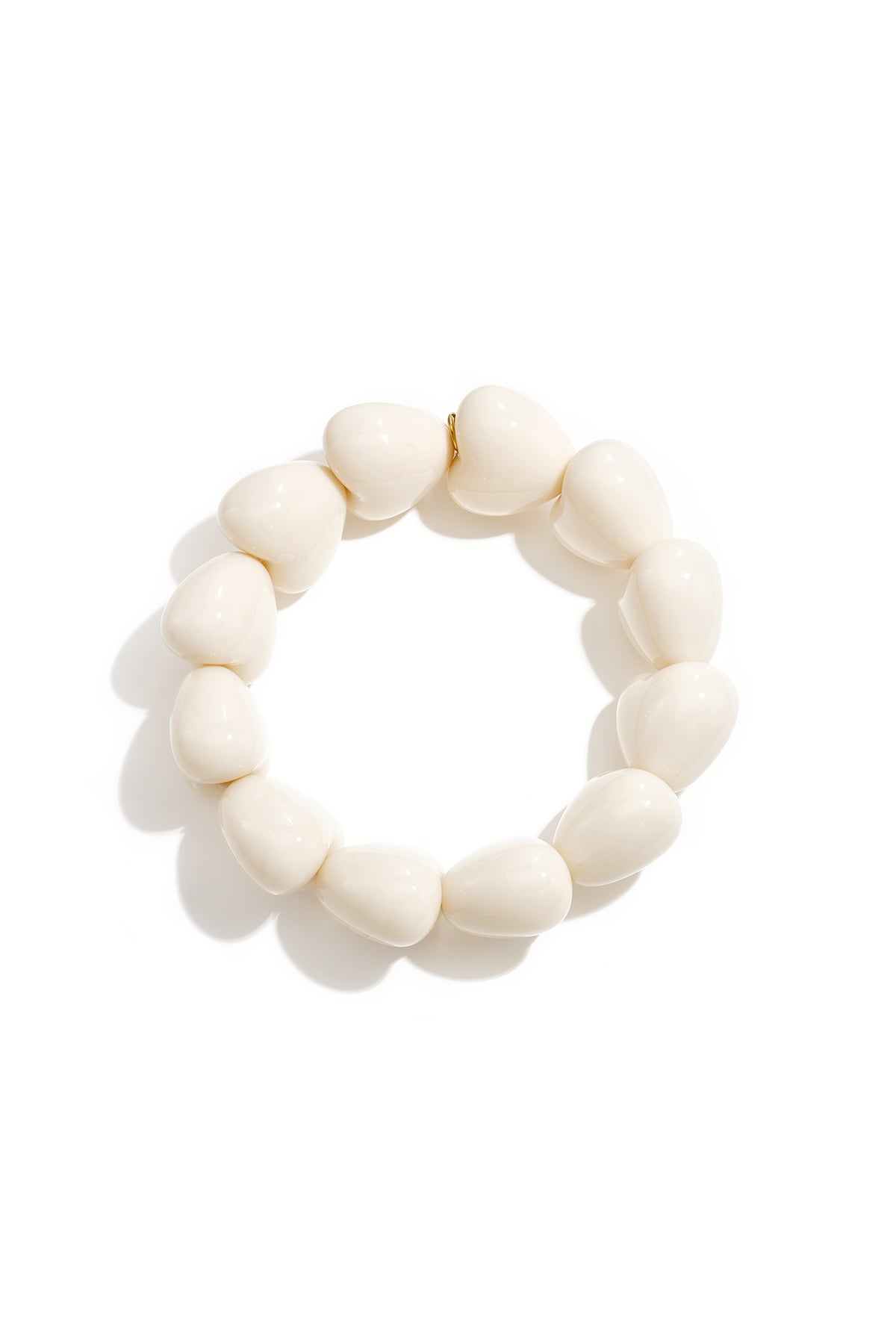 Armband mit großen Herzperlen
