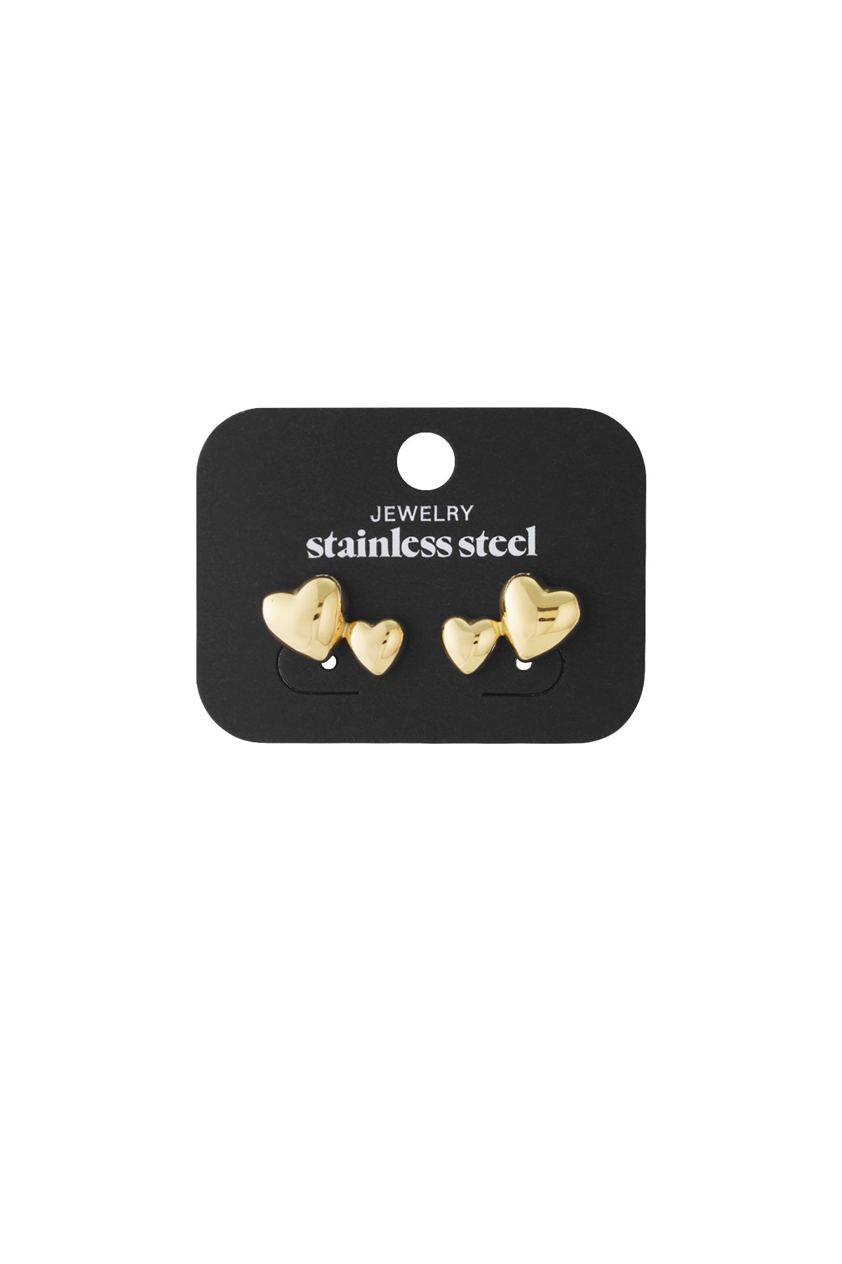 Edelstahl Ohrstecker Herz Casual Daily Simple Serie Damenschmuck