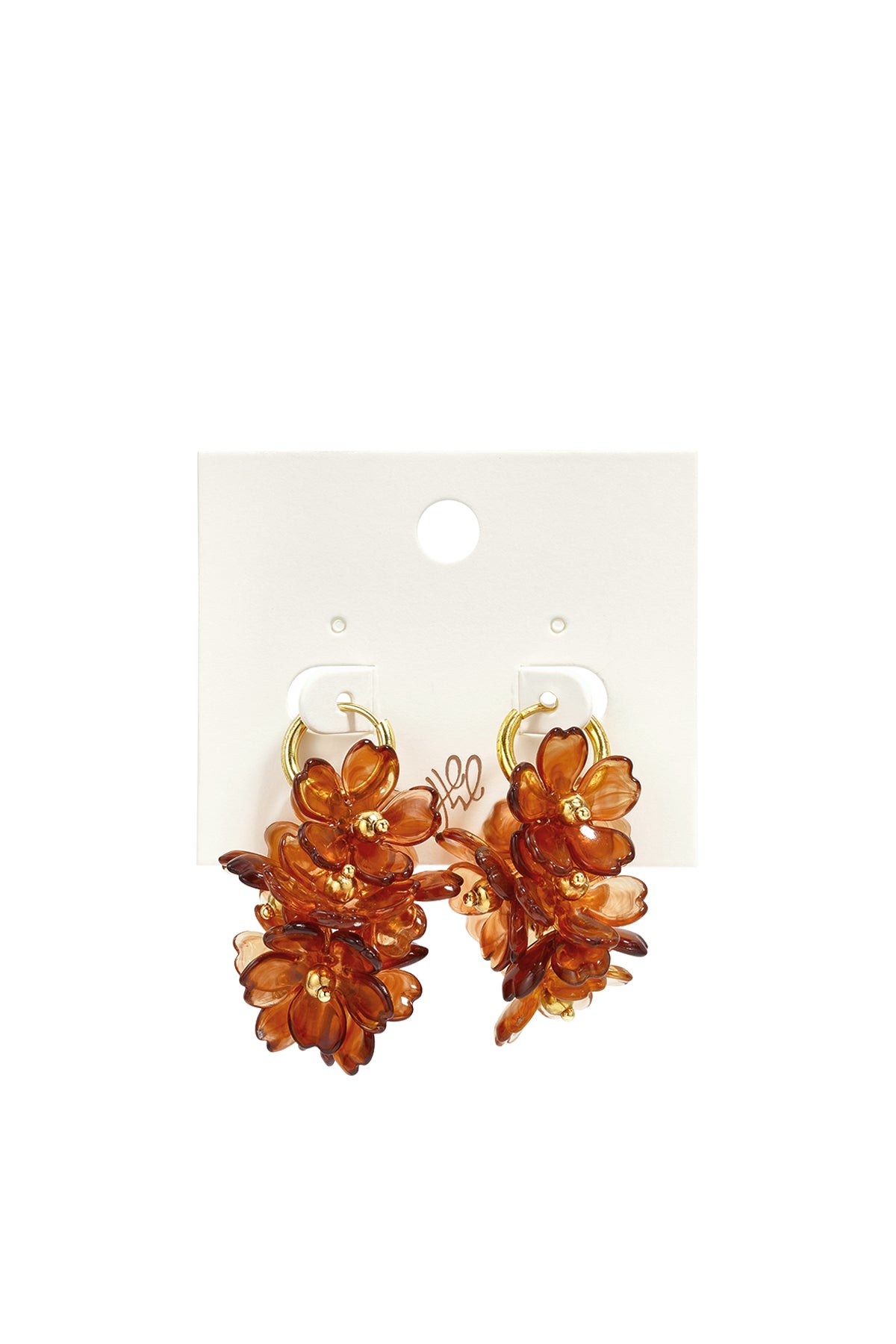 Ohrringe aus Edelstahlperlen, schlichtes Blumenmuster, schlichte Alltags-Serie, Damenschmuck