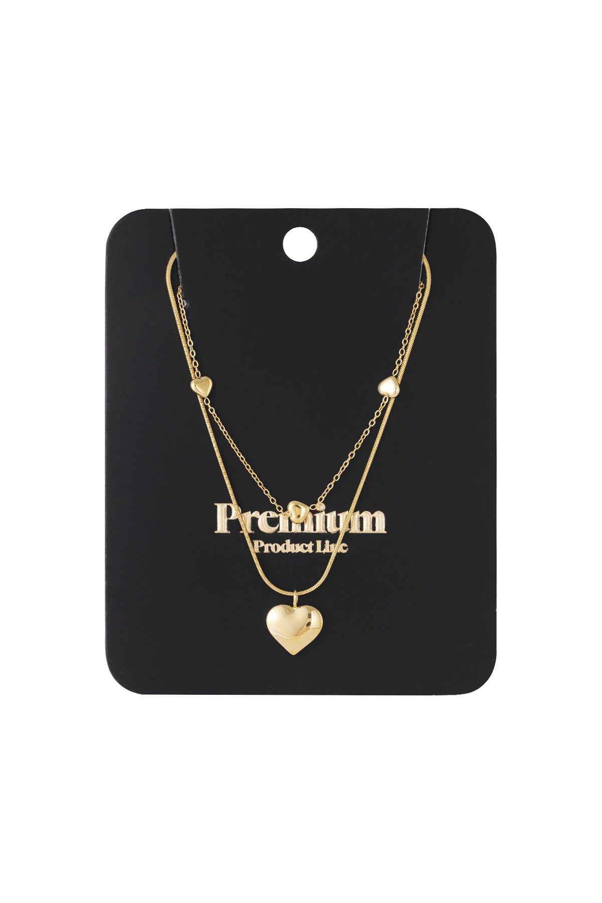 Mehrlagige Halsketten Herz Casual Daily Simple Series Damenschmuck