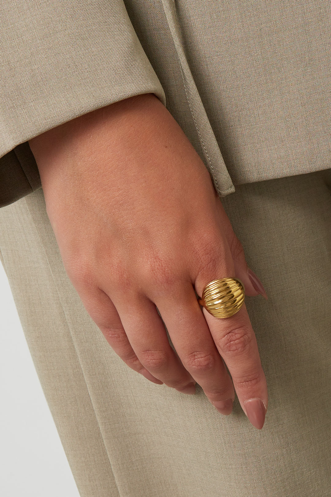 Statement-Ringe aus Edelstahl, unregelmäßige Form, Daily Daily Simple Series, Damenschmuck