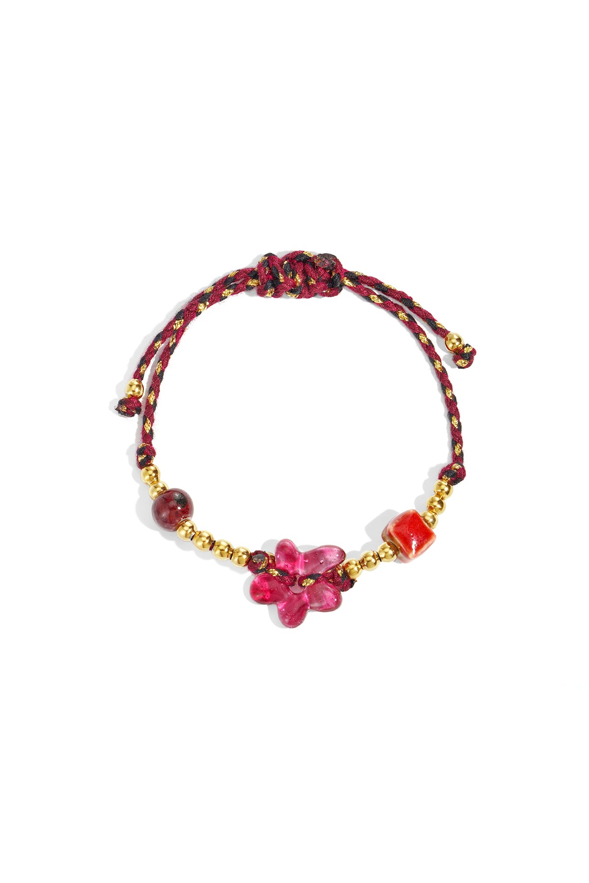 Polyester Perlenarmbänder Blume Casual Täglich Einfache Serie Damenschmuck