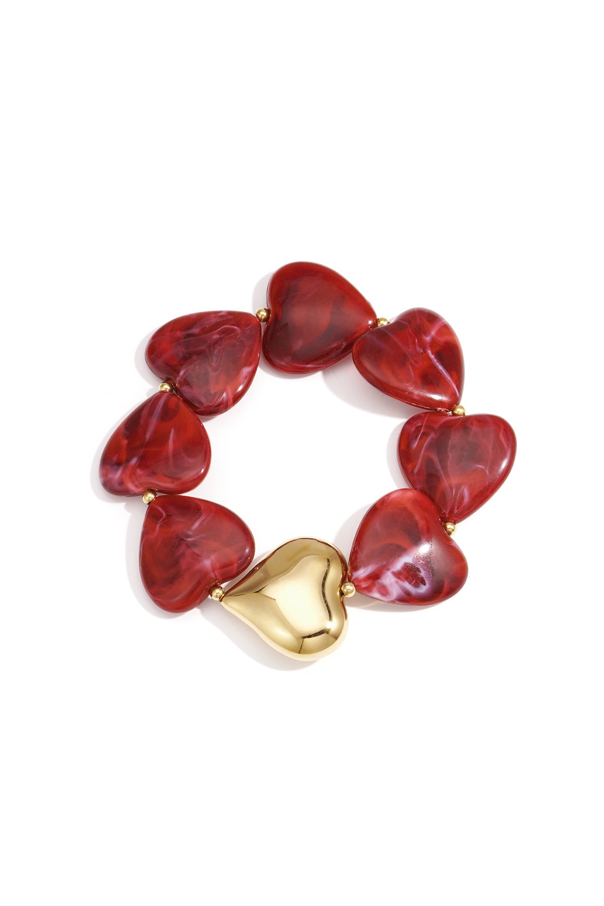 Acryl Perlen Armbänder Herz Retro Täglich Klassische Serie frauen schmuck