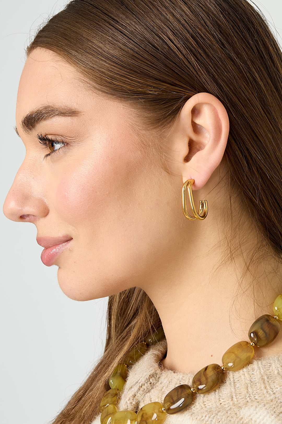 Edelstahl-Creolen aus der Casual Daily Simple Serie – Damenschmuck