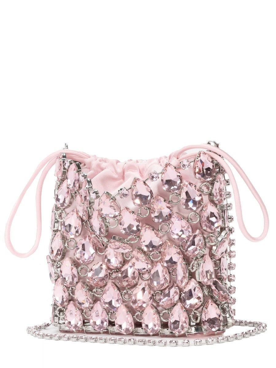 Tasche Mini IN MAGLIA METALLICA CON CRISTALLI