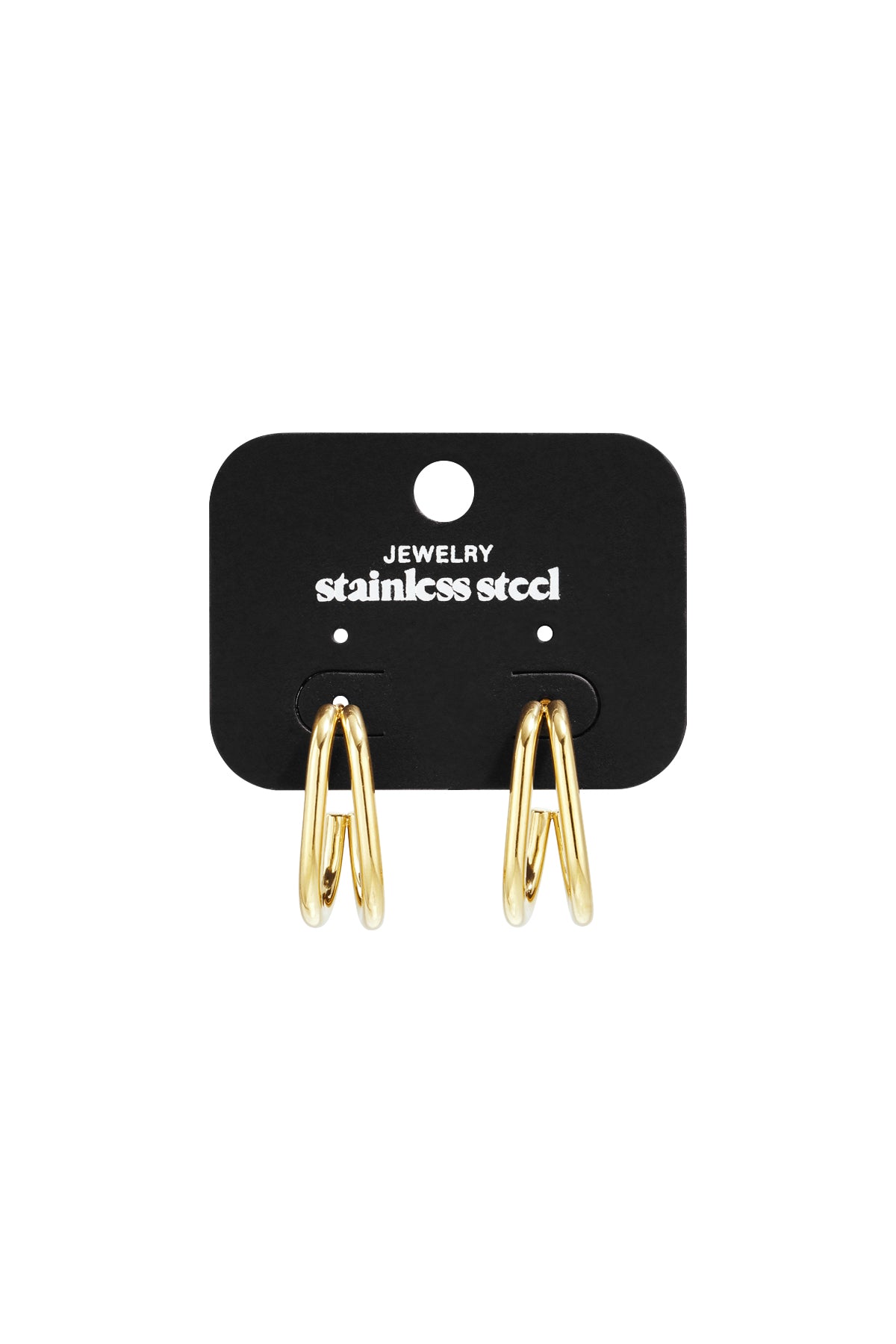 Edelstahl-Creolen aus der Casual Daily Simple Serie – Damenschmuck