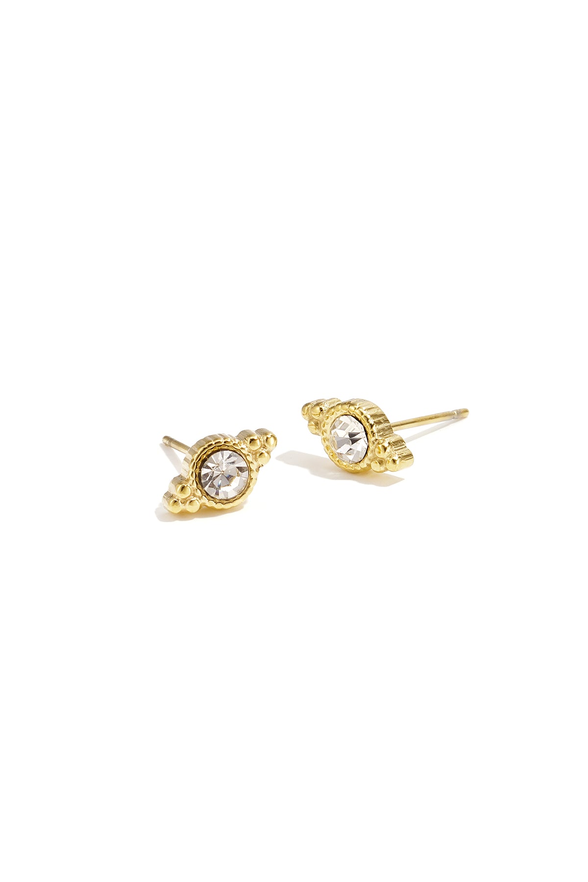 Ohrstecker aus Edelstahl, unregelmäßige Form, lässig-schlichte Serie, Damenschmuck