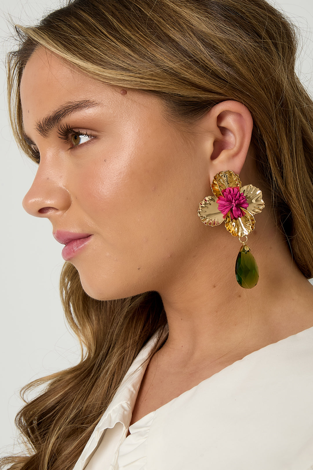 Eisen Tropfen Ohrringe Blume Urlaub Luxuriöse Serie frauen schmuck