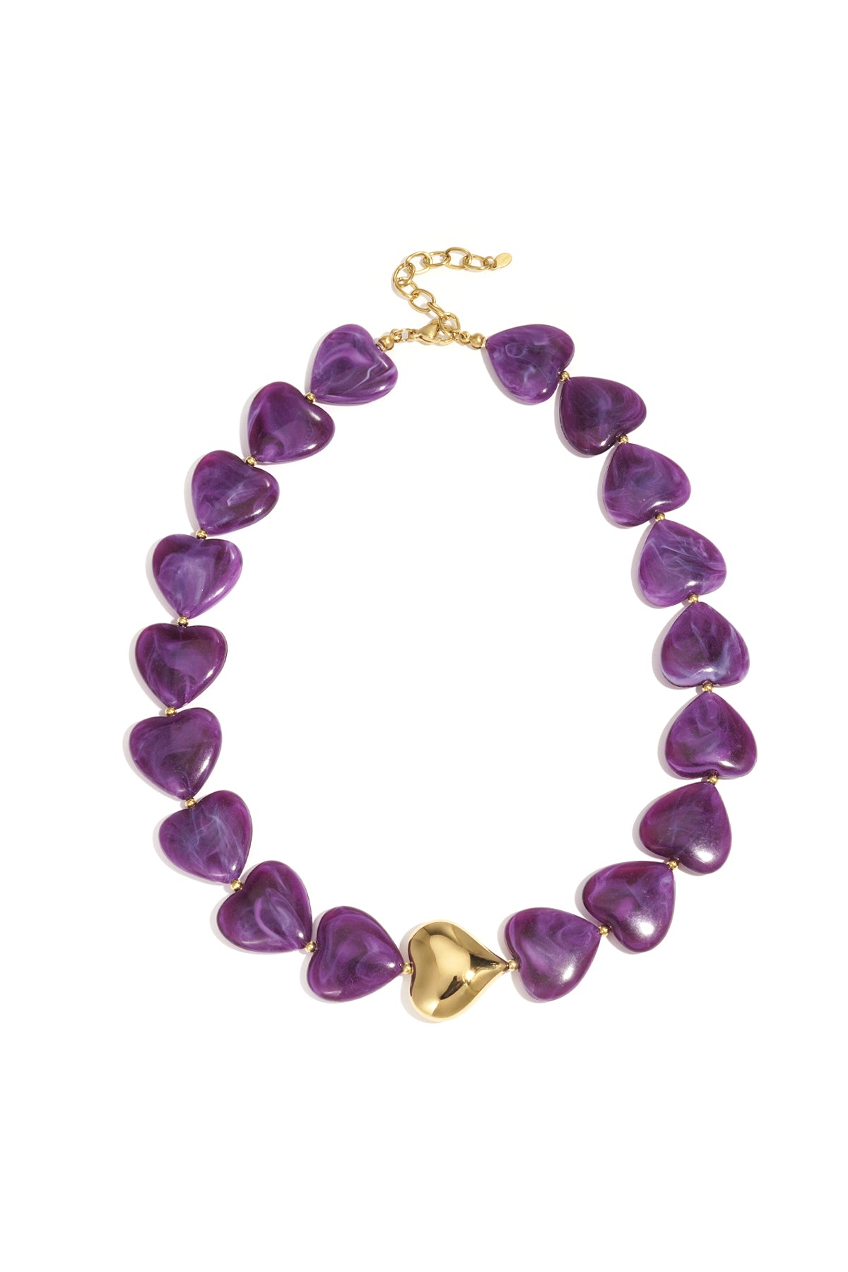 Acryl Perlen Halsketten Herz Retro Täglich Klassische Serie frauen schmuck