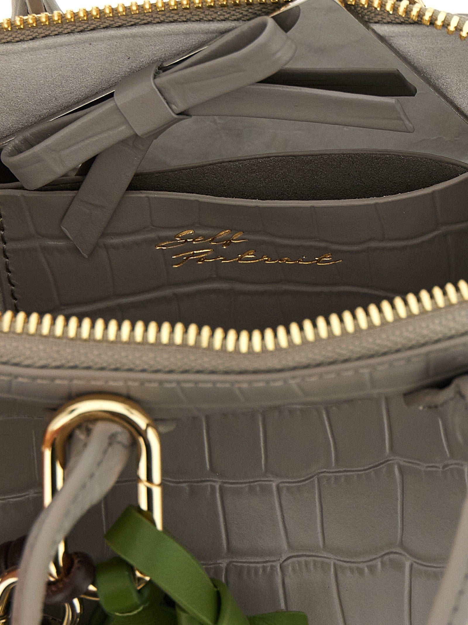 'Croc Leather Mini Toast' Handtasche