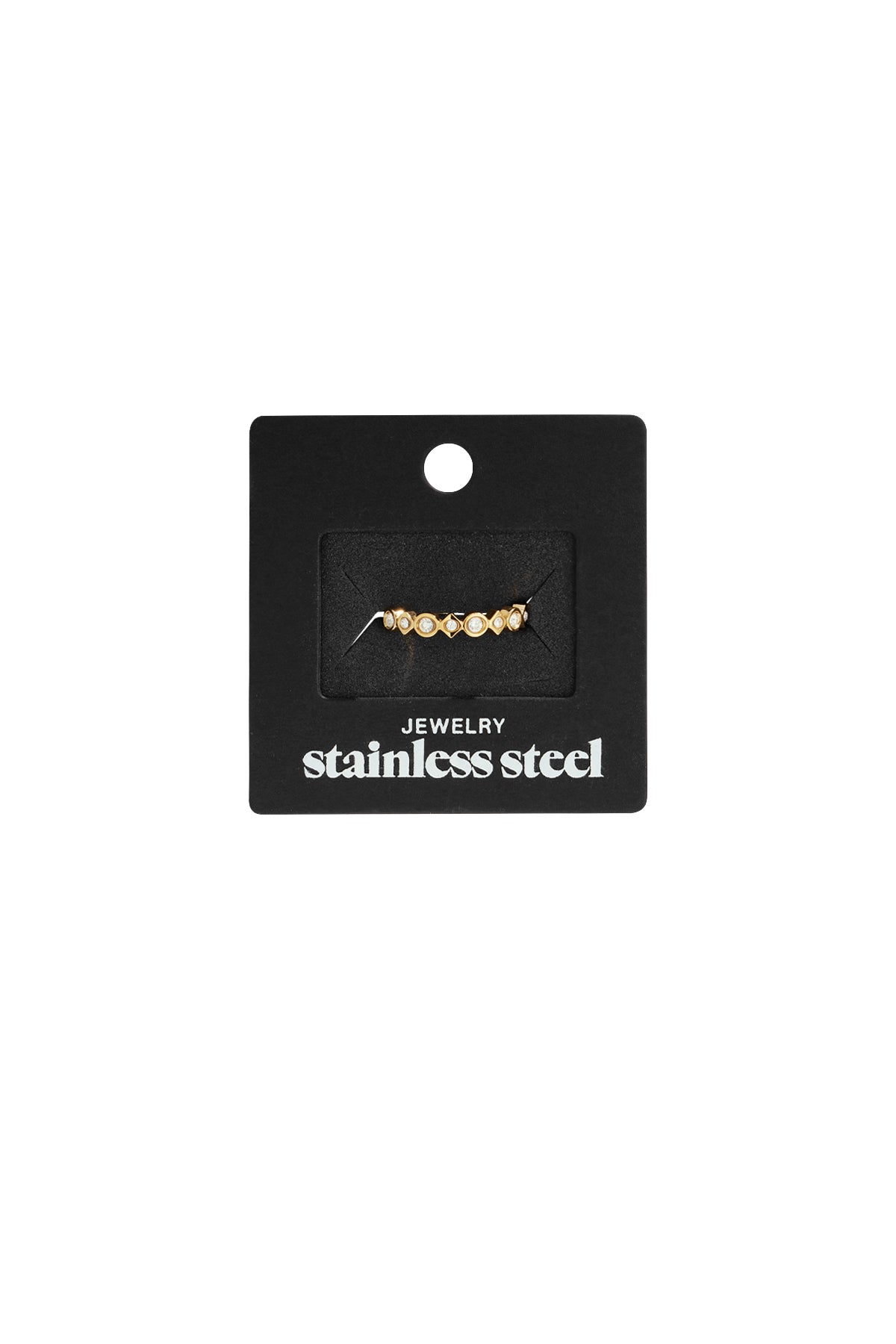 Ring mit verschiedenen Formen und Steinen