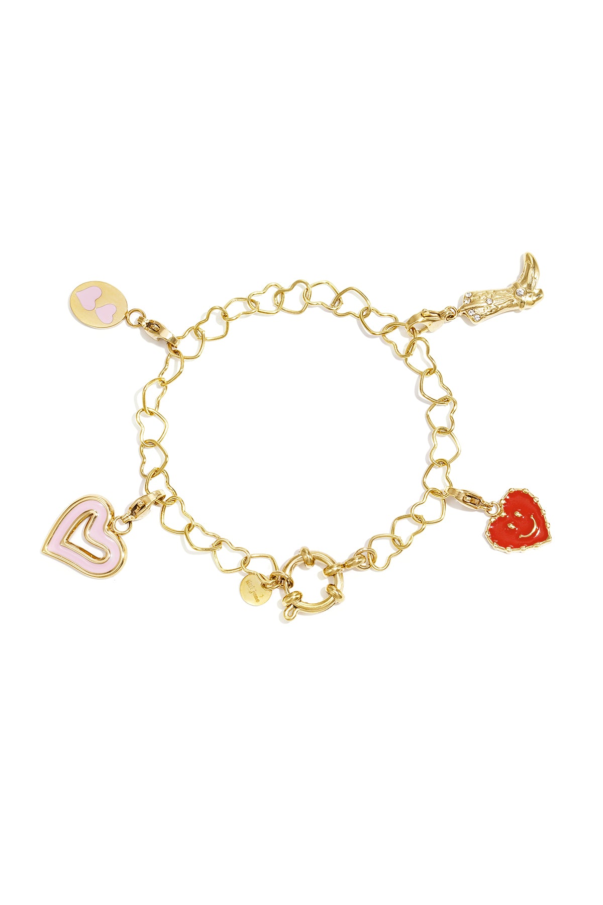 Armband mit Frontverschluss und herzförmigen Gliedern
