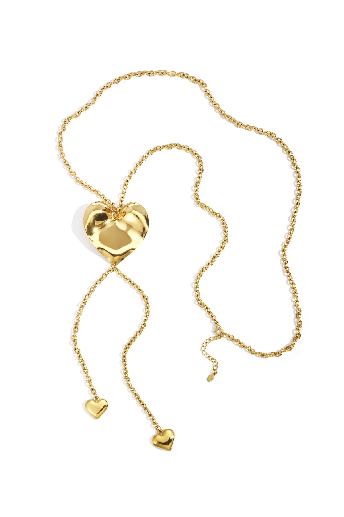 Edelstahl Lange Halsketten Herz Casual Täglich Einfache Serie frauen schmuck