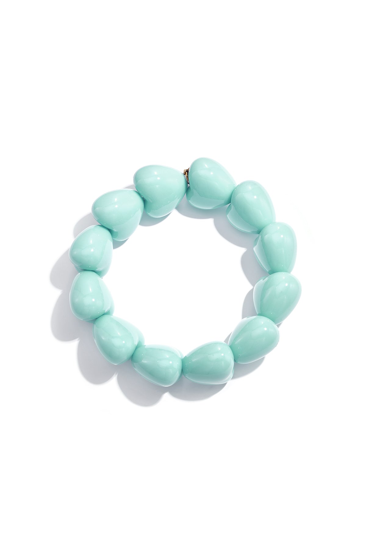 Armband mit großen Herzperlen