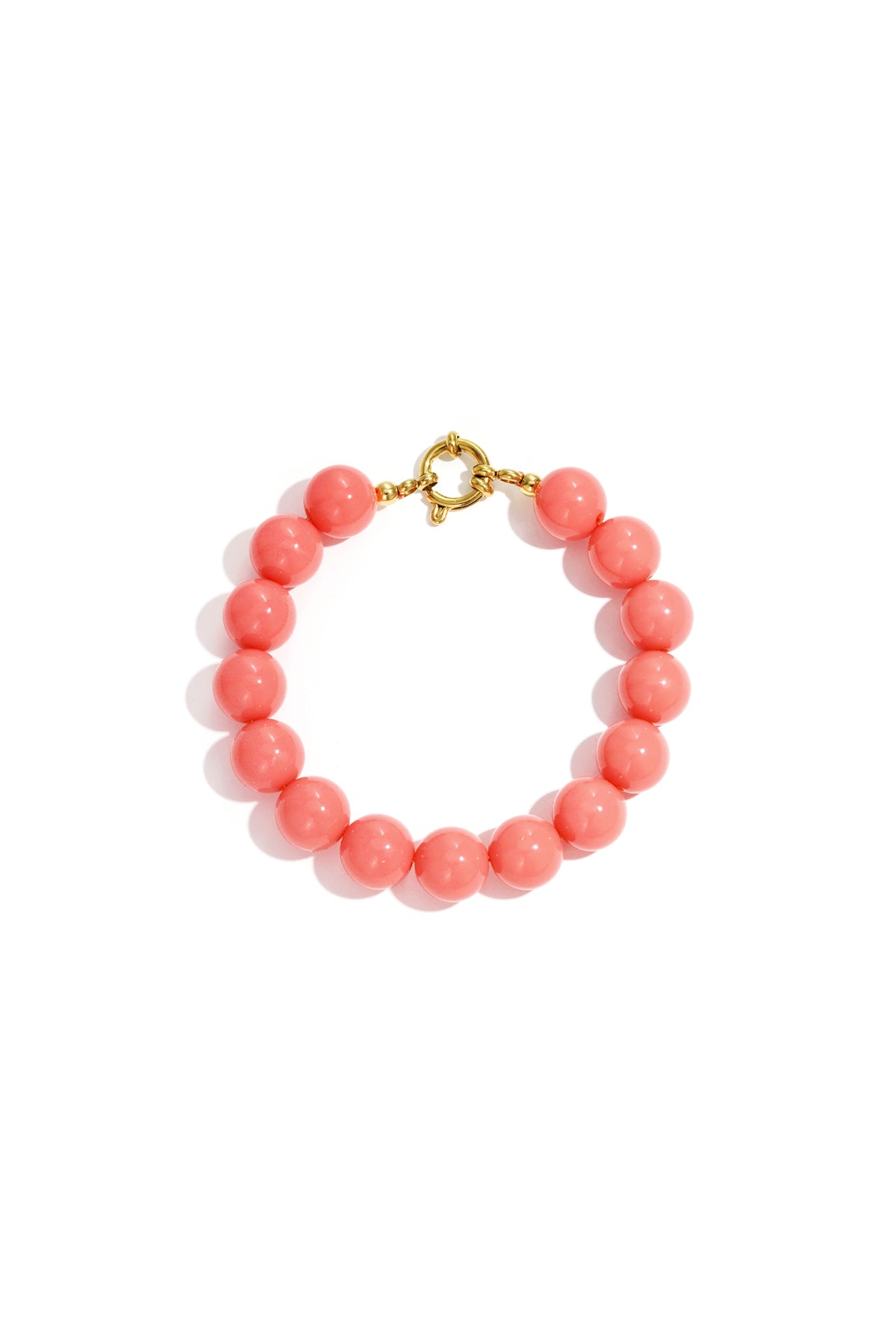 Armband mit mittelgroßen Perlen und Vorderverschluss – 12 mm