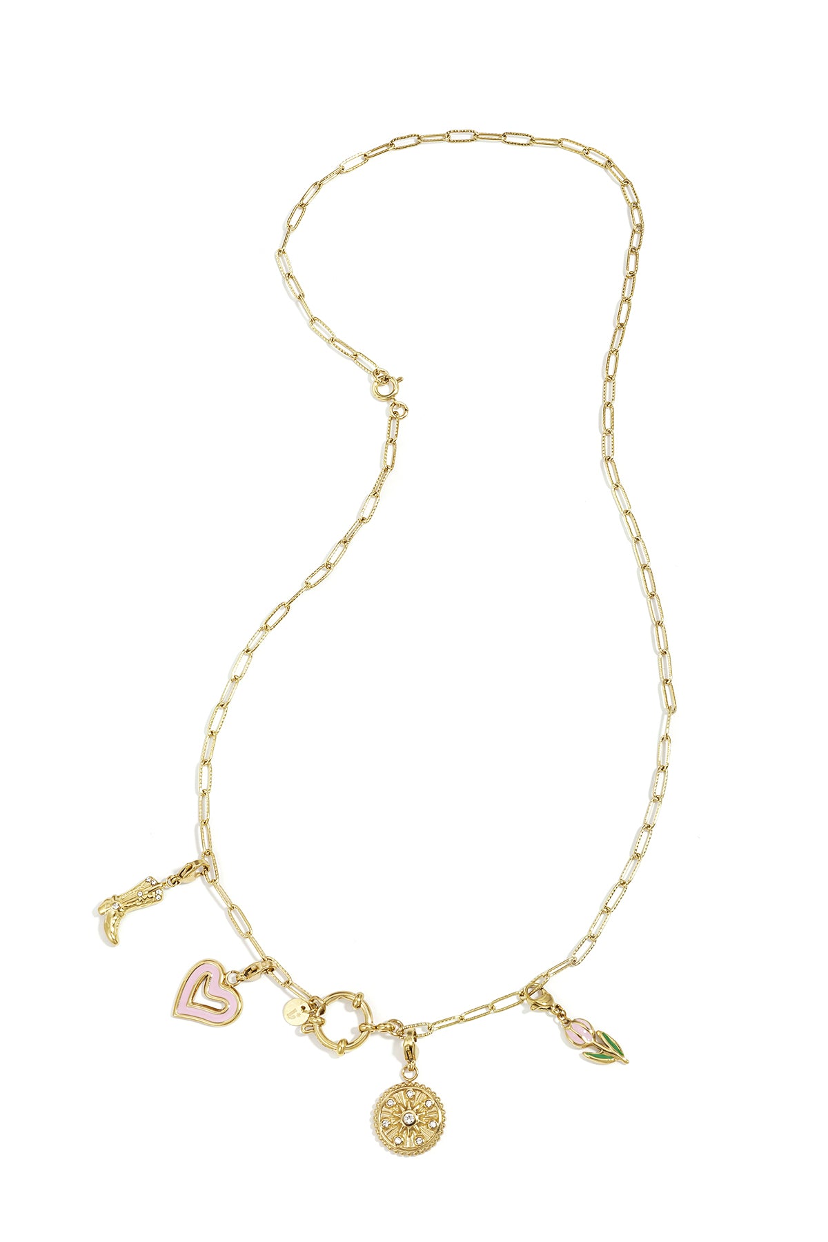 2-in-1-Halskette und -Armband mit ovalen Gliedern