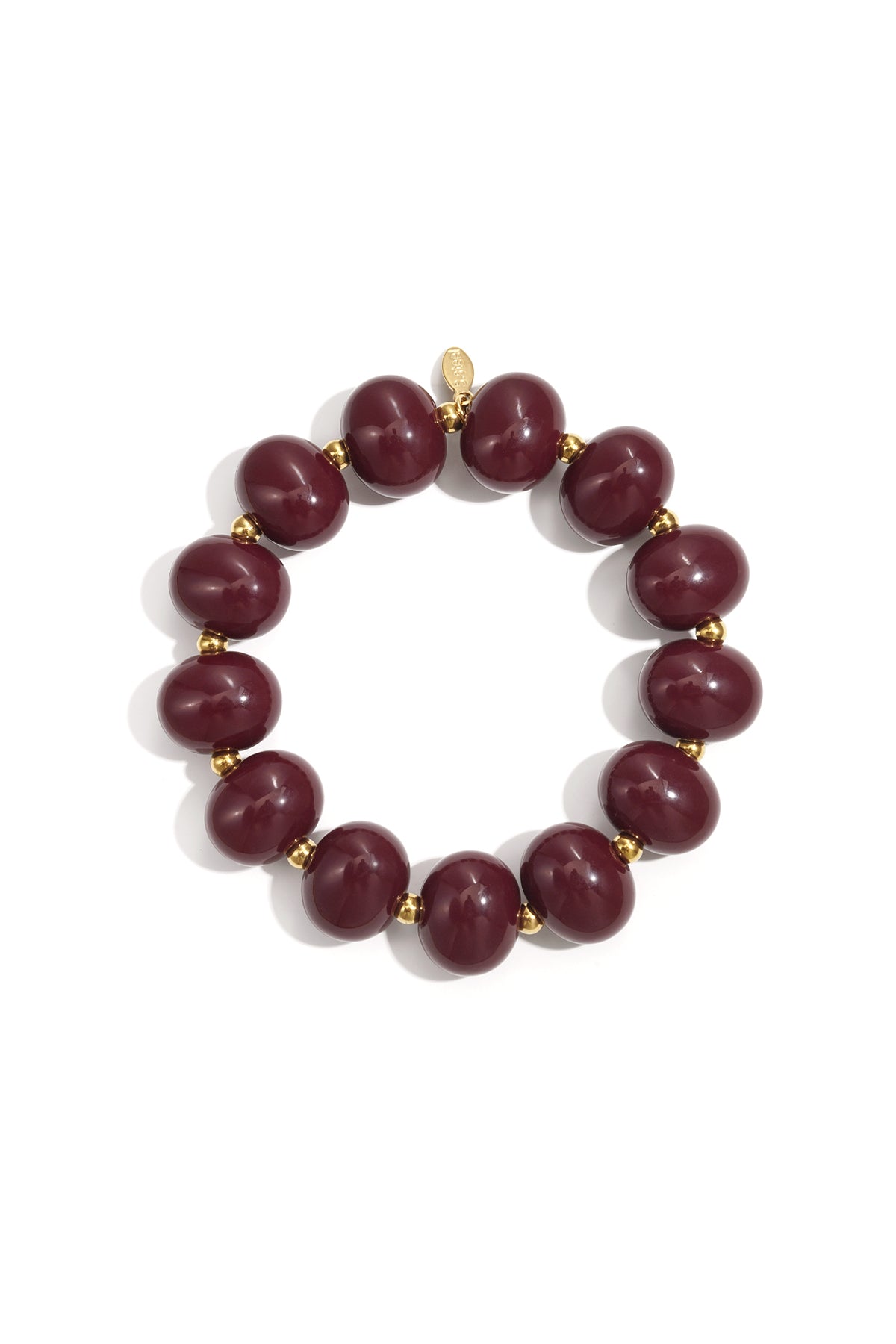 Elastisches Perlenarmband mit großen Perlen
