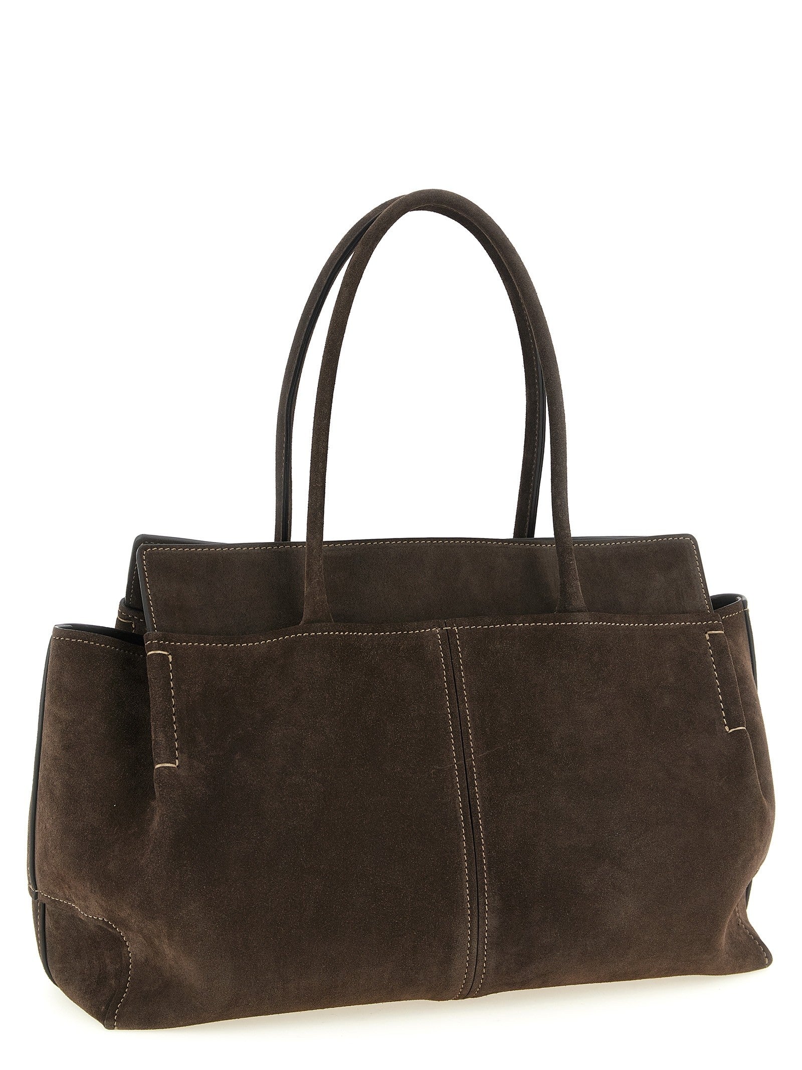 Medium Wildleder Einkaufs Tasche